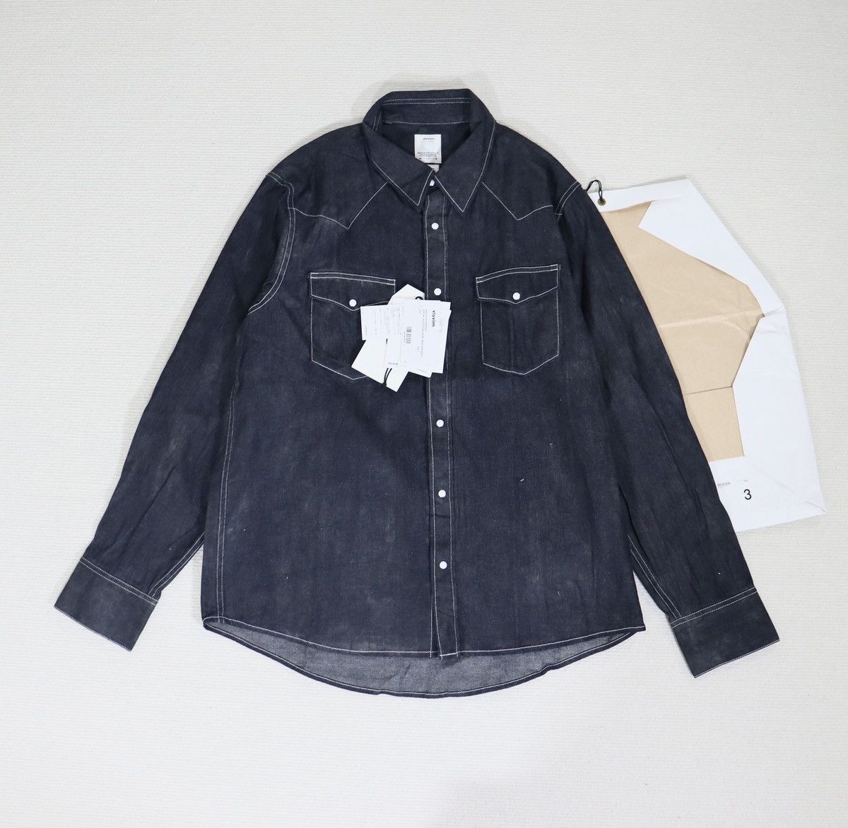 Visvim visvim SOCIAL SCULPTURE SHIRT DMGD 3 | Grailed