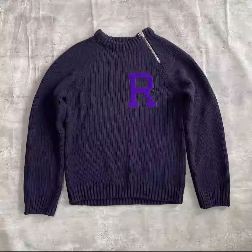 Raf Simons Raf Simons 20aw Zippered Flocked Sweater Size US M / EU 48-50 / 2 - 1 Thumbnail