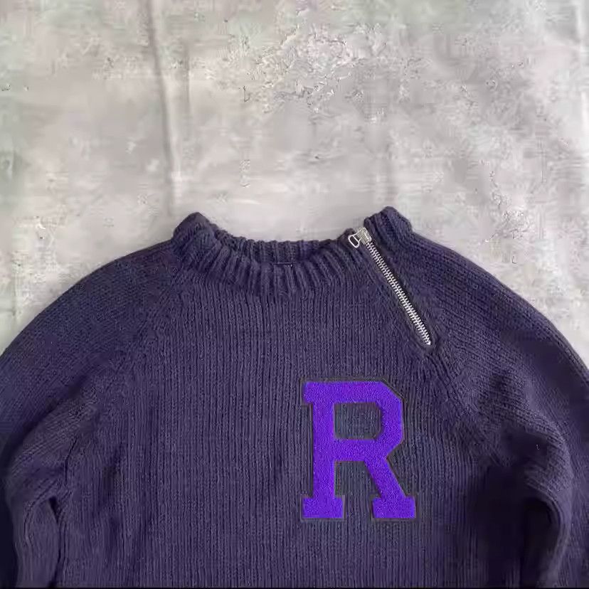 Raf Simons Raf Simons 20aw Zippered Flocked Sweater Size US M / EU 48-50 / 2 - 4 Thumbnail
