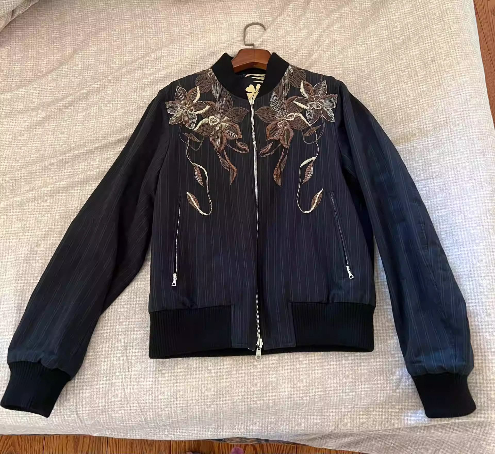 Dries Van Noten dries van noten 17aw floral embroidered bomber Size US S / EU 44-46 / 1 - 1 Thumbnail