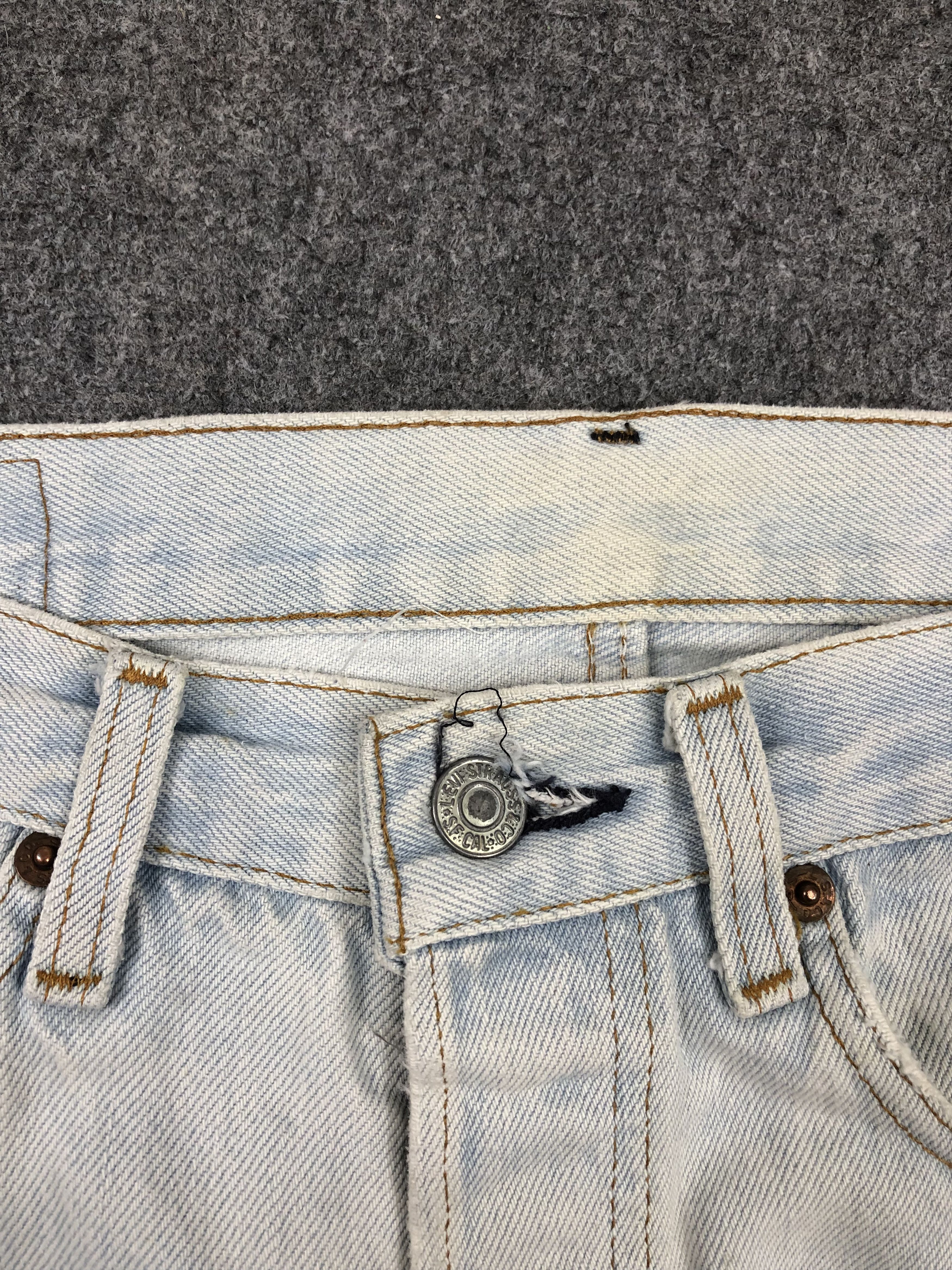 Levi's Vintage 80s Levis 501 White Jeans DP1600 Size US 30 / EU 46 - 9 Thumbnail