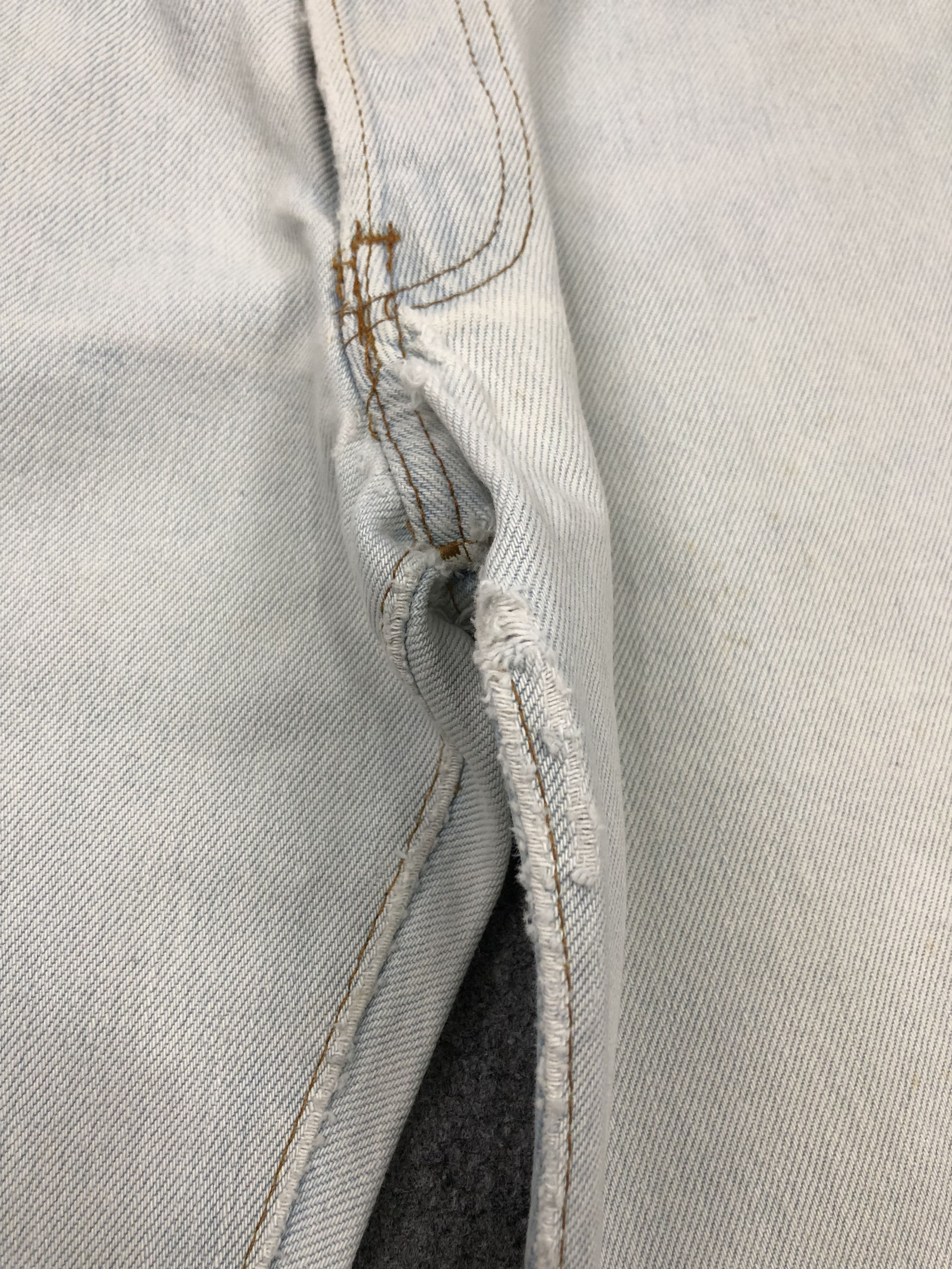 Levi's Vintage 80s Levis 501 White Jeans DP1600 Size US 30 / EU 46 - 8 Thumbnail