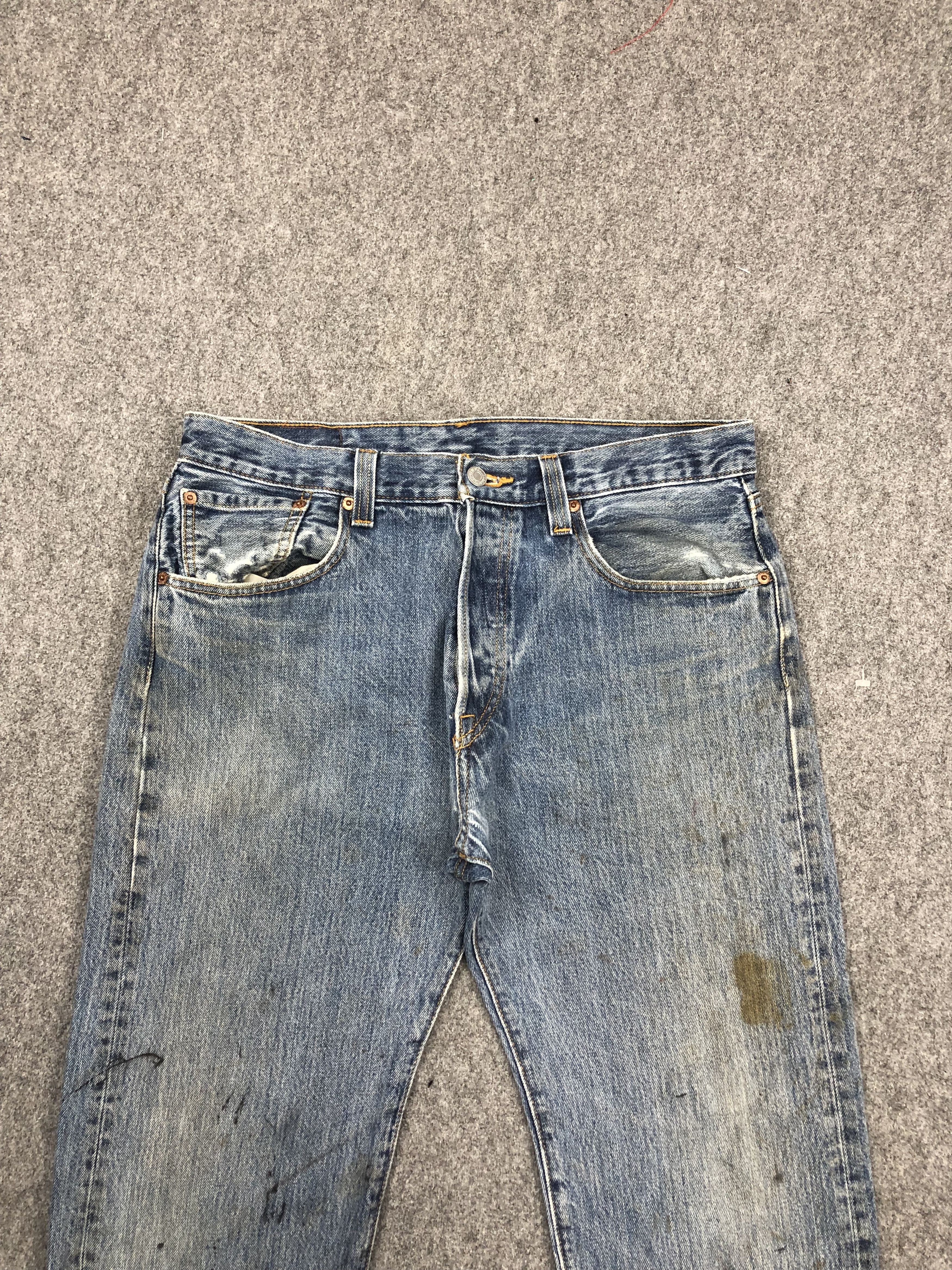 Levi's Vintage Levis 501 Splatter Paint Jeans DP1630 Size US 34 / EU 50 - 2 Thumbnail