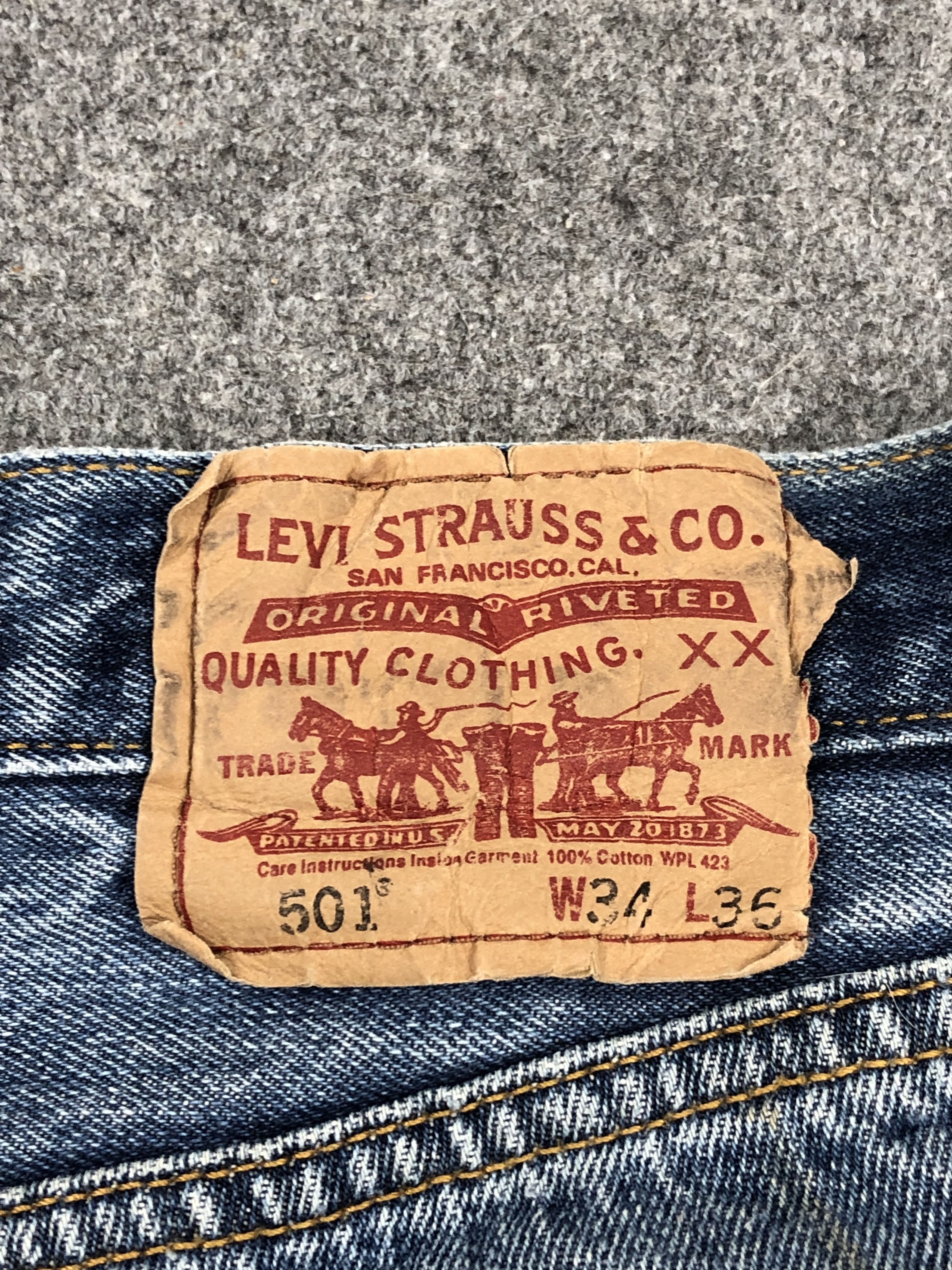 Levi's Vintage Levis 501 Splatter Paint Jeans DP1630 Size US 34 / EU 50 - 5 Thumbnail
