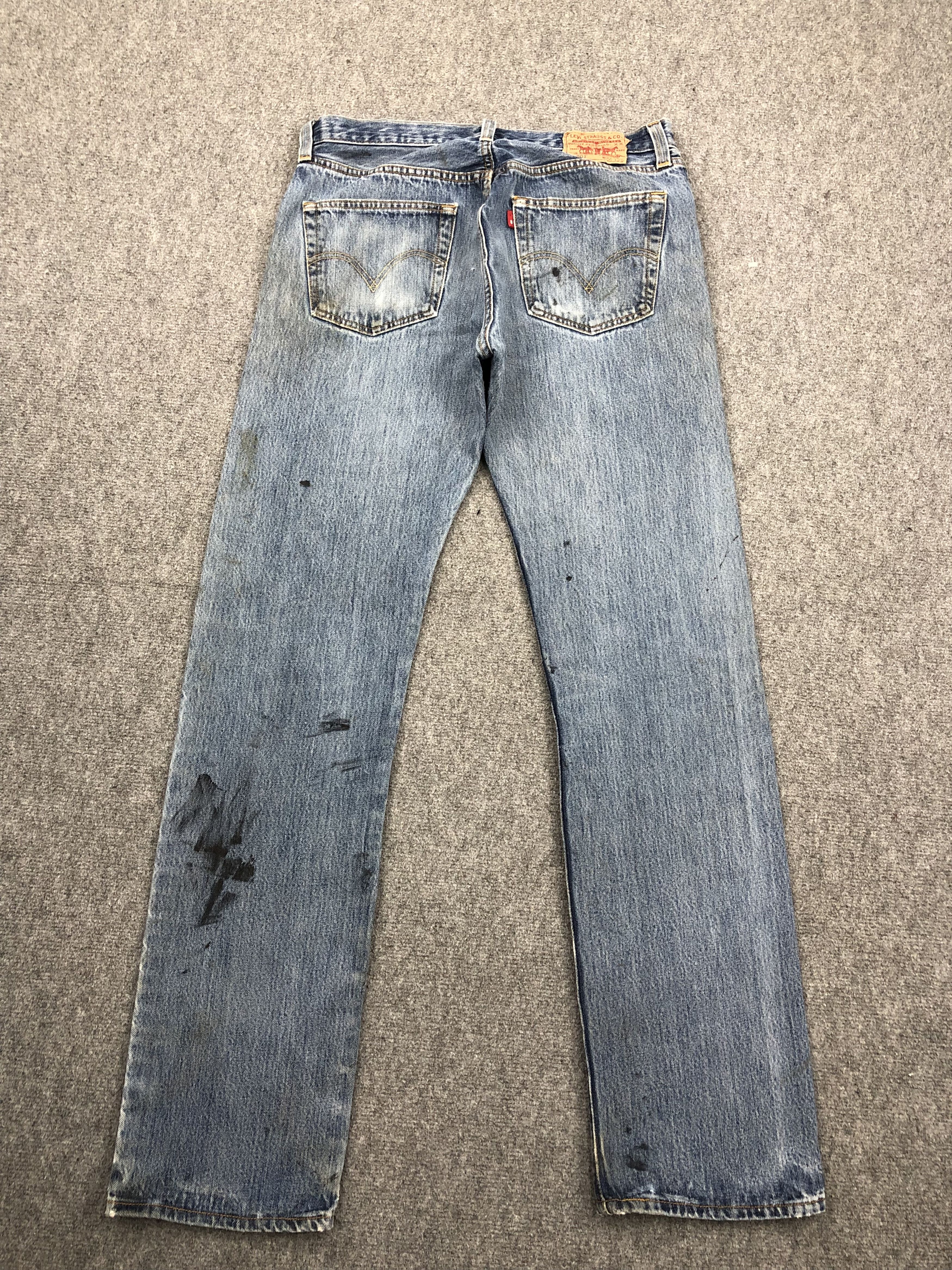 Levi's Vintage Levis 501 Splatter Paint Jeans DP1630 Size US 34 / EU 50 - 3 Thumbnail