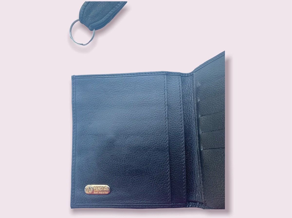 Fendi Fendi Pequin FF Bifold Wallet & Keychain Vintage Size ONE SIZE - 5 Thumbnail
