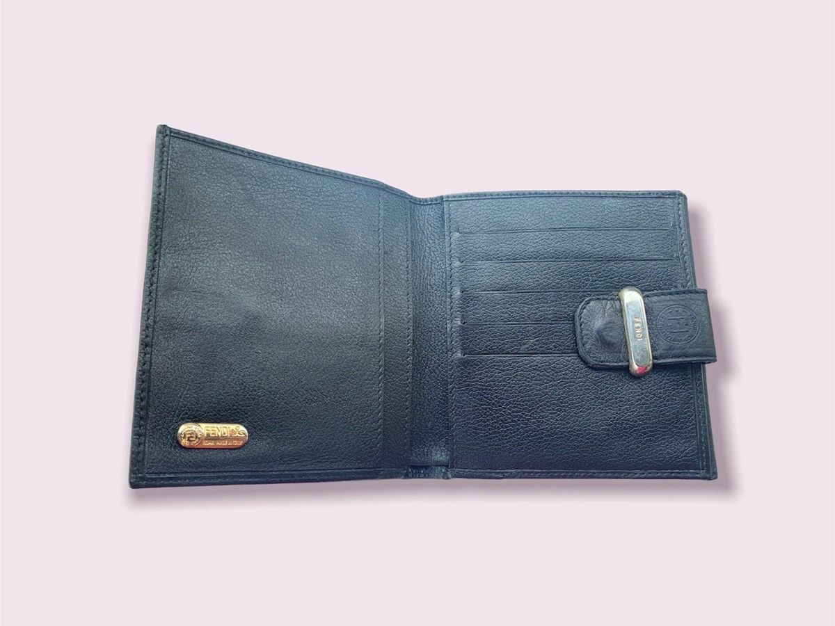 Fendi Fendi Pequin FF Bifold Wallet & Keychain Vintage Size ONE SIZE - 3 Thumbnail
