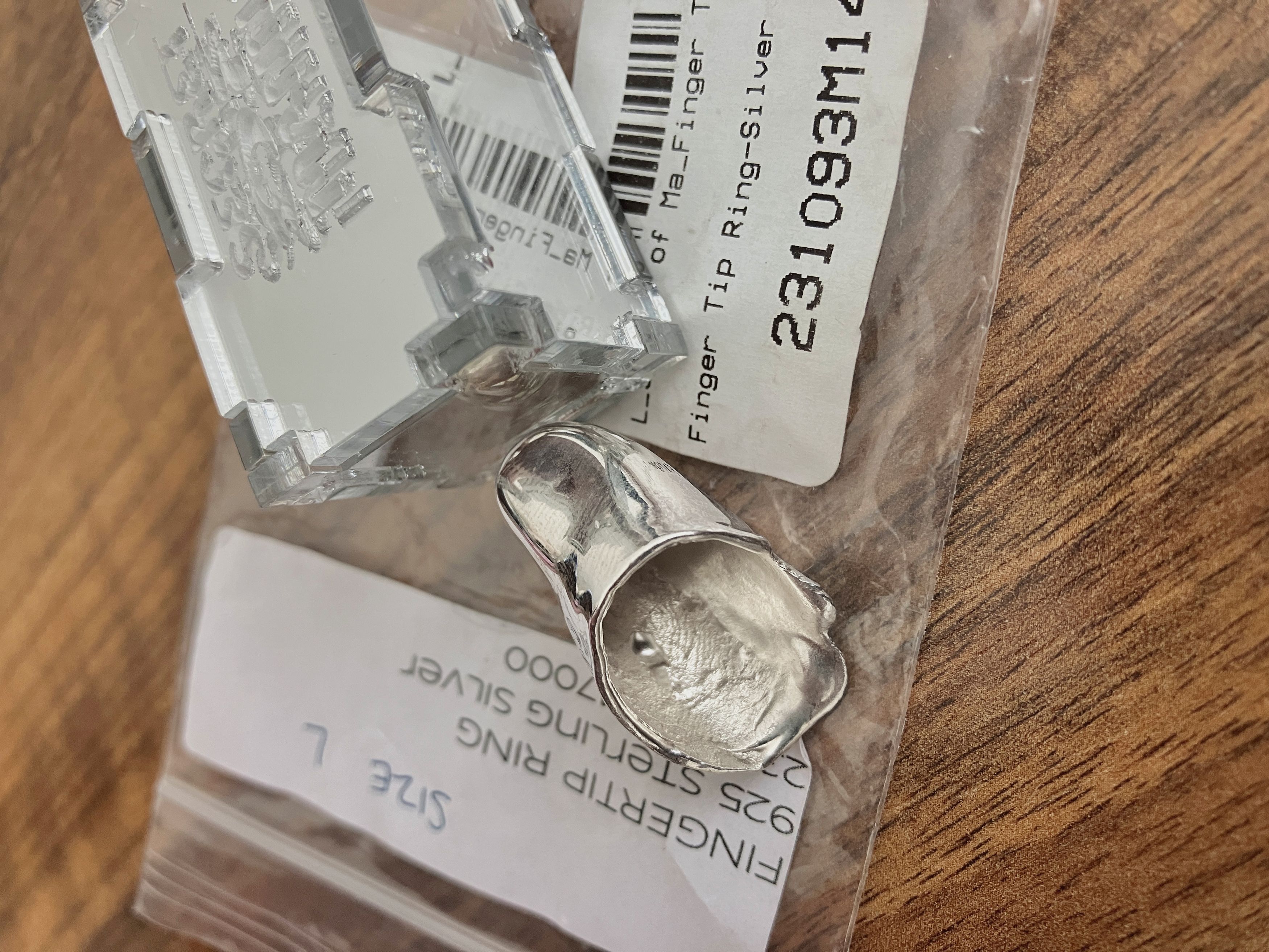 Other Secret of Manna Silver Finger Tip Ring Size ONE SIZE - 7 Thumbnail