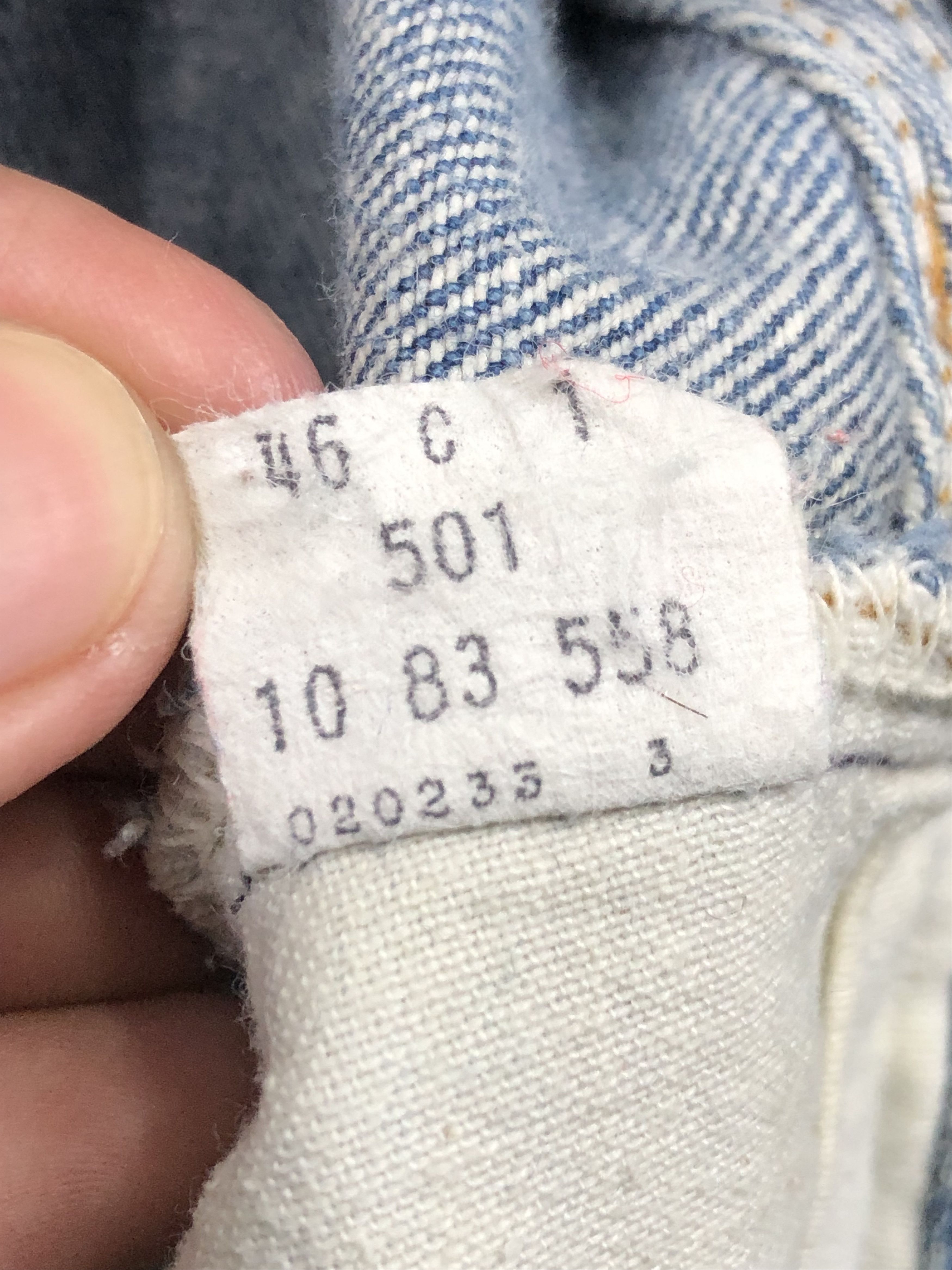 Levi's Vintage 80s Levis 501 Distressed Jeans DP1641 Size US 30 / EU 46 - 8 Thumbnail
