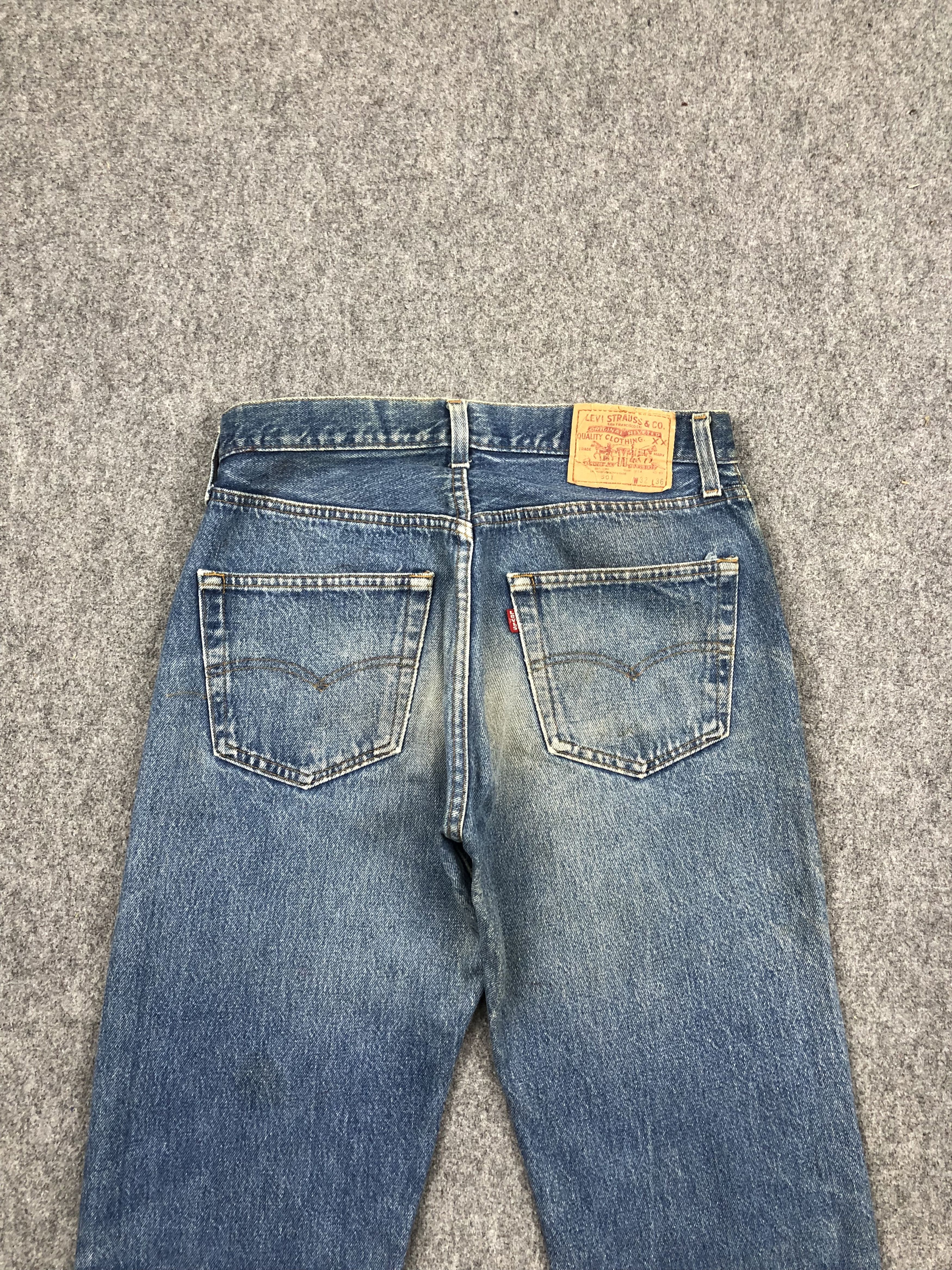 Levi's Vintage 80s Levis 501 Distressed Jeans DP1641 Size US 30 / EU 46 - 4 Thumbnail