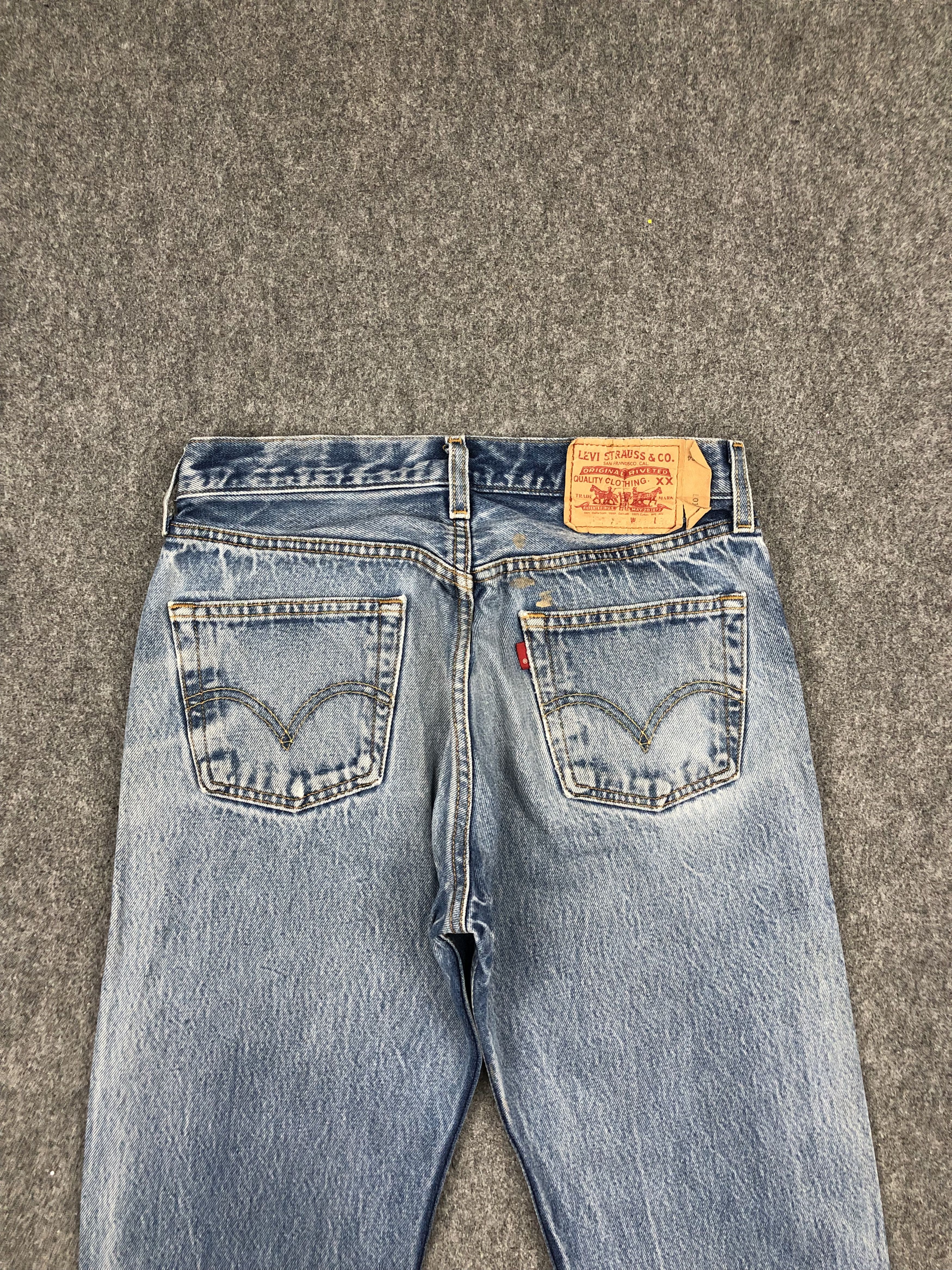 Levi's Vintage Levis 501 Distressed Blue Jeans DP1659 Size US 29 - 4 Thumbnail