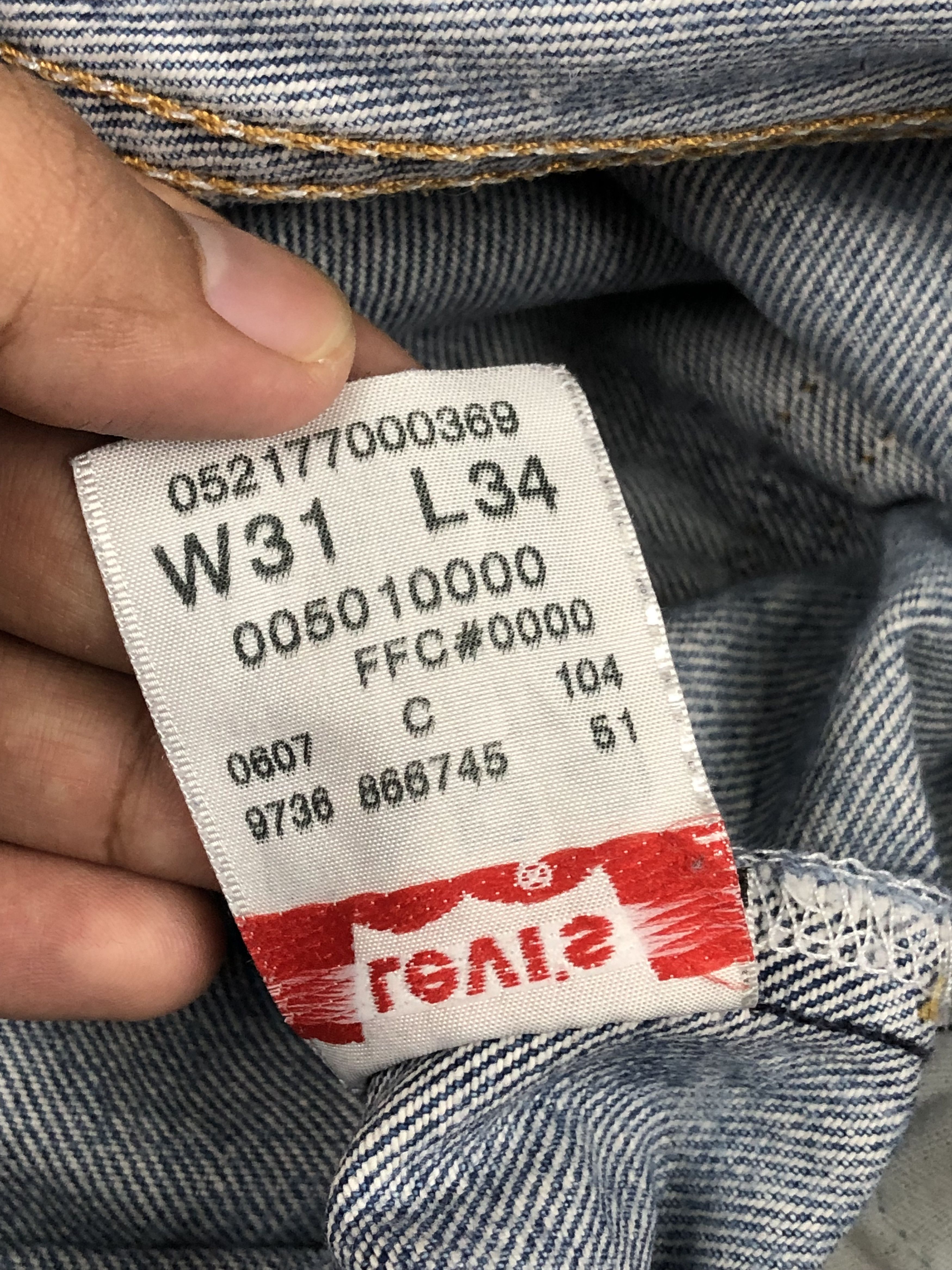 Levi's Vintage Levis 501 Distressed Blue Jeans DP1659 Size US 29 - 7 Thumbnail