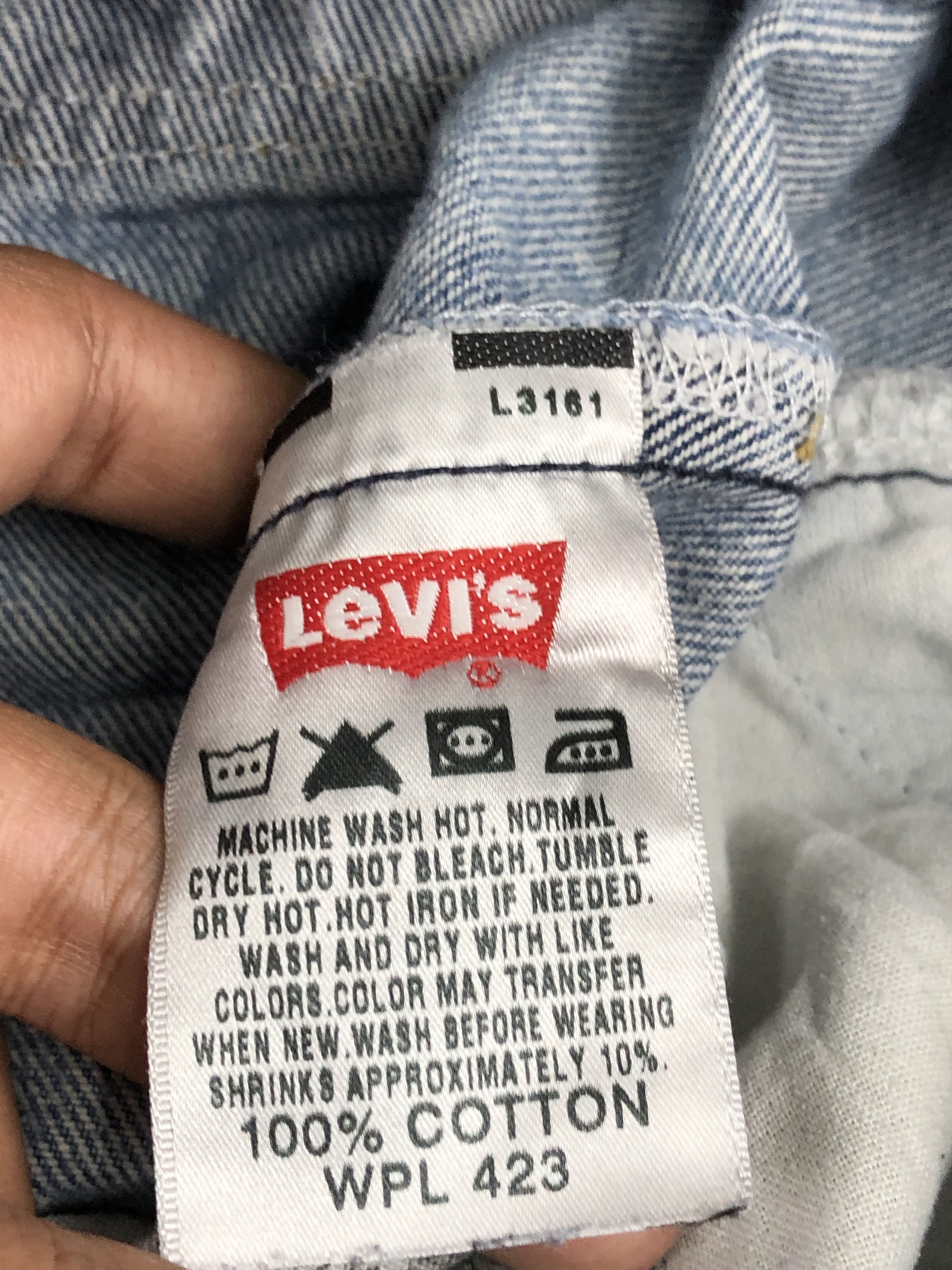 Levi's Vintage Levis 501 Distressed Blue Jeans DP1659 Size US 29 - 6 Thumbnail