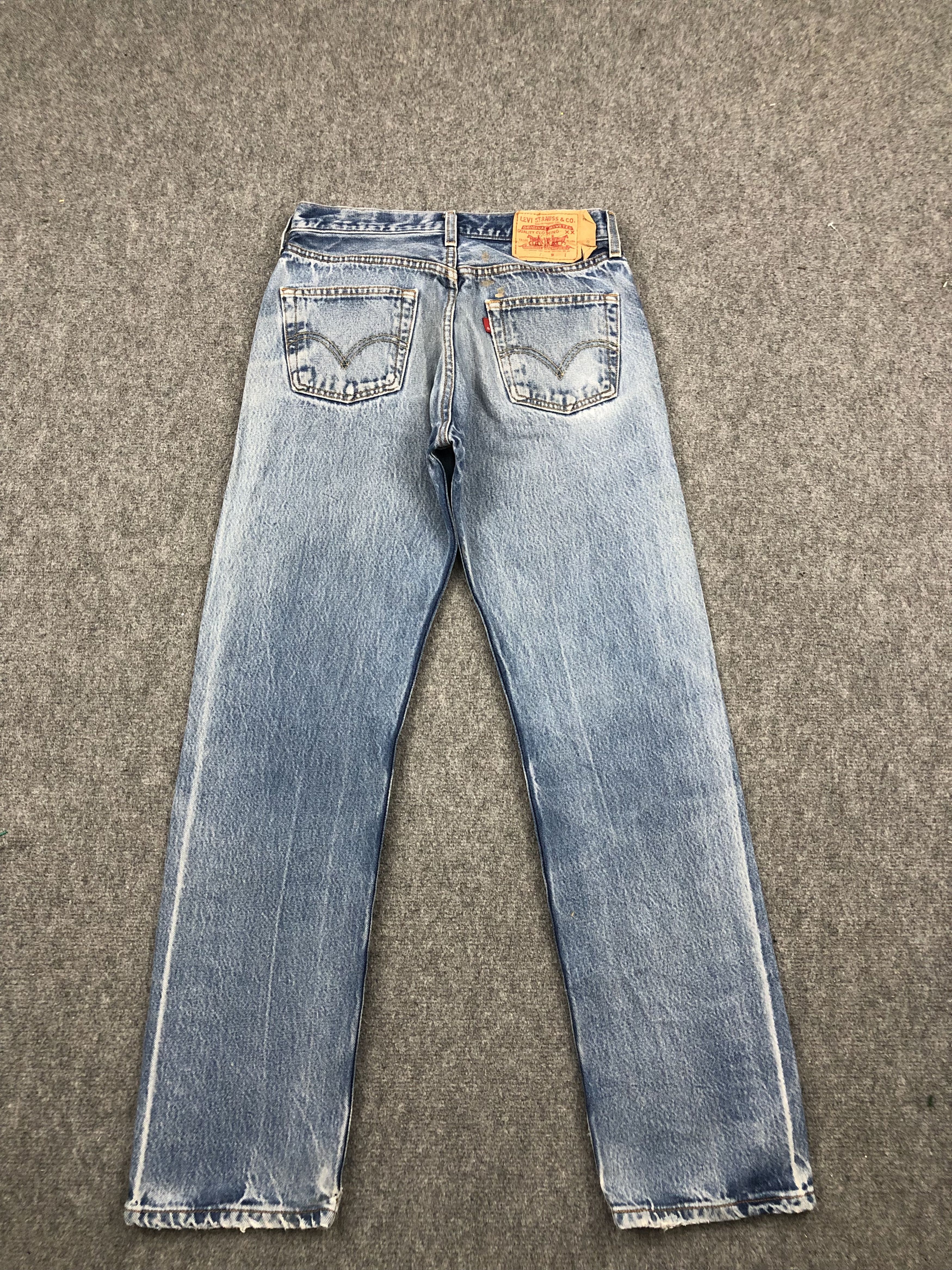 Levi's Vintage Levis 501 Distressed Blue Jeans DP1659 Size US 29 - 3 Thumbnail