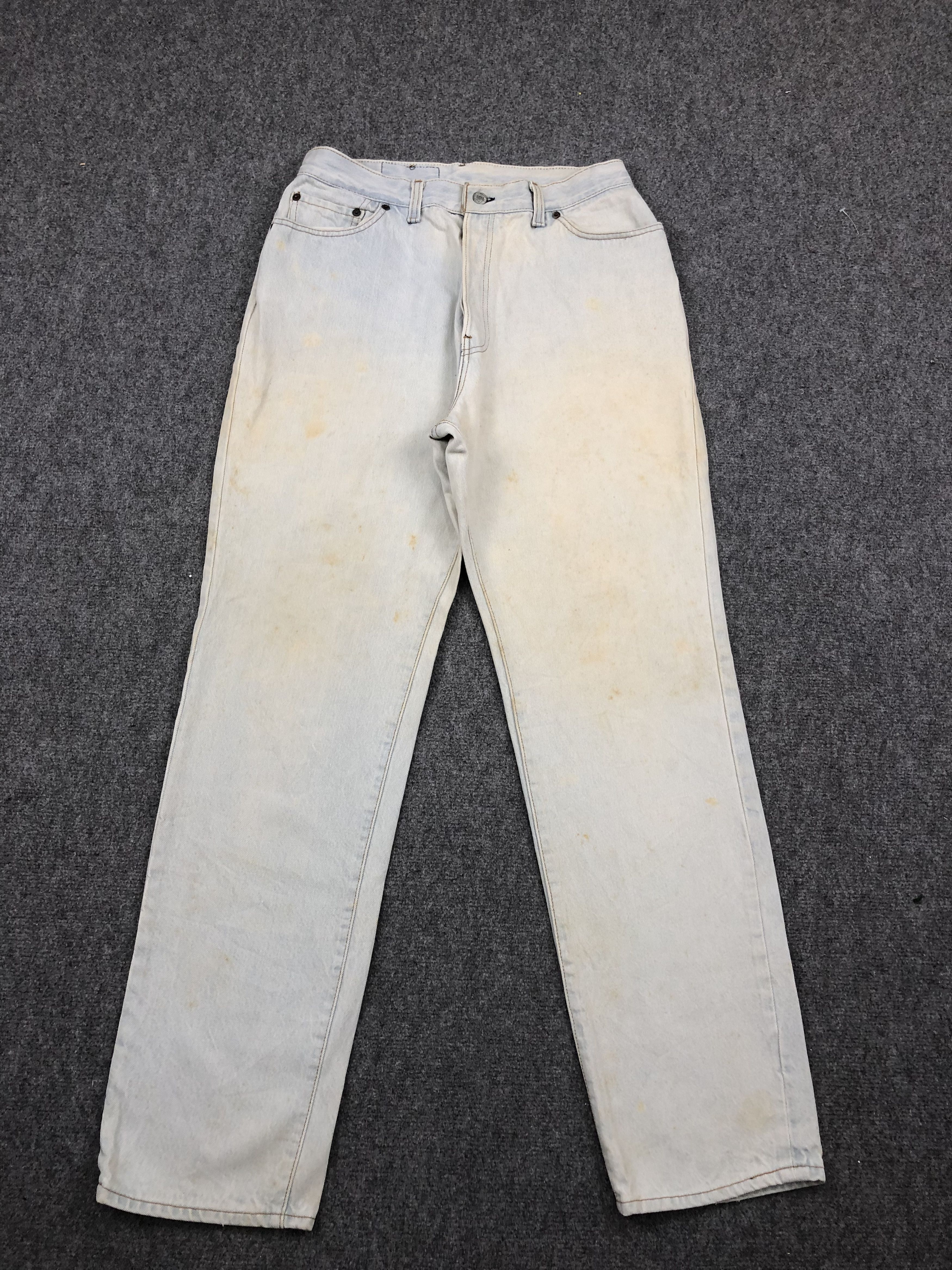 image of 80's Levis 501 Light Washed Jeans in Light Blue, Men's (Size 32)