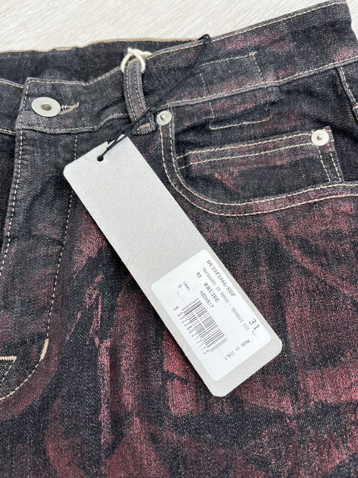 Rick Owens NEW 🔥 SAMPLE BRUISE PERFORMA JEANS CARTI GUNNA ASAP Size US 31 - 8 Thumbnail