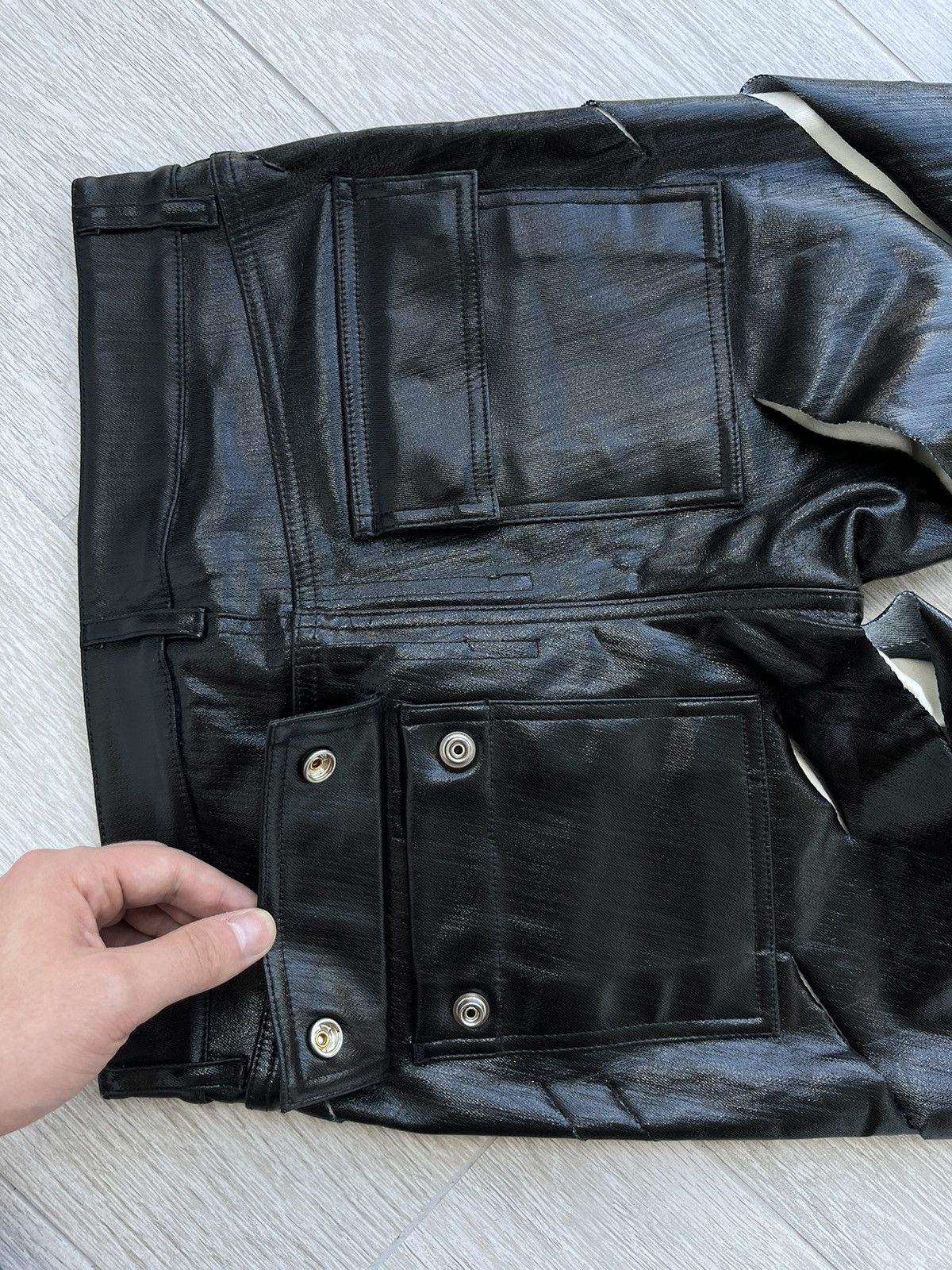 Rick Owens × Rick Owens Drkshdw NEW 🔥 1:1 COATED SLASHED DENIM SEEN ON BLOODY OSIRIS CARTI Size 27" / US 4 / IT 40 - 6 Thumbnail