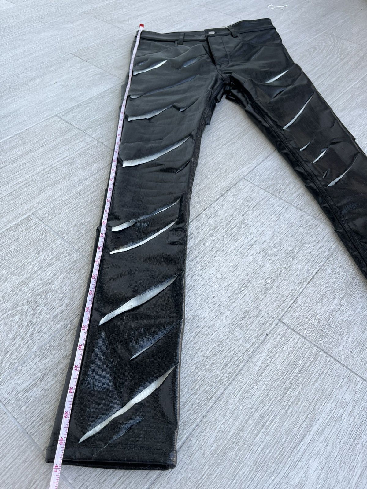 Rick Owens × Rick Owens Drkshdw NEW 🔥 1:1 COATED SLASHED DENIM SEEN ON BLOODY OSIRIS CARTI Size 27" / US 4 / IT 40 - 12 Thumbnail