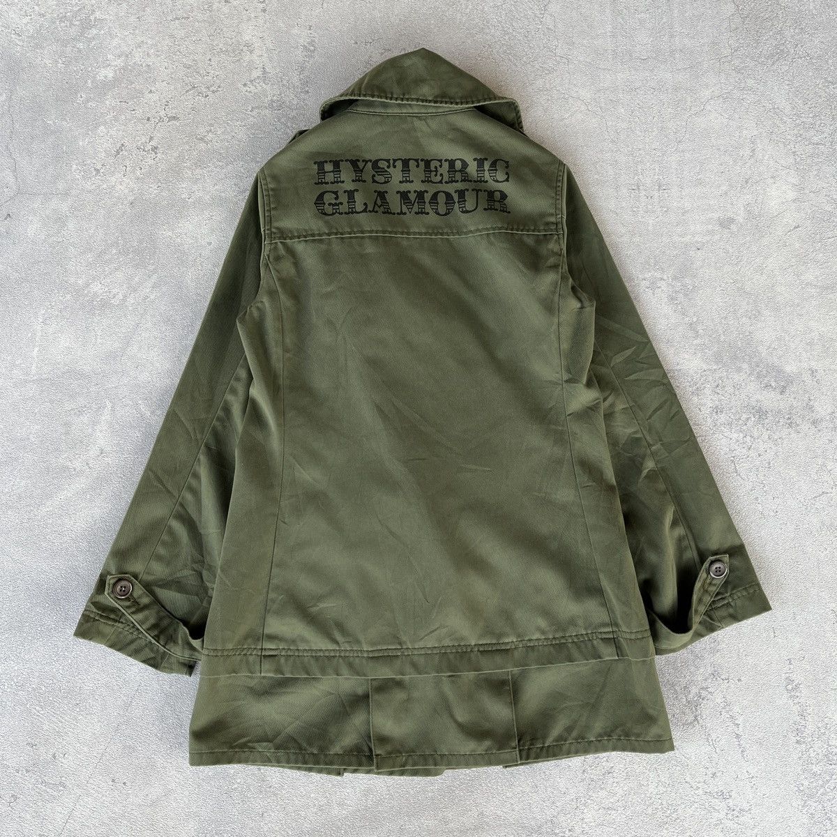 image of Hysteric Glamour x Vintage Hysteric Mini Outerwear in Army Green, Women's (Size XS)