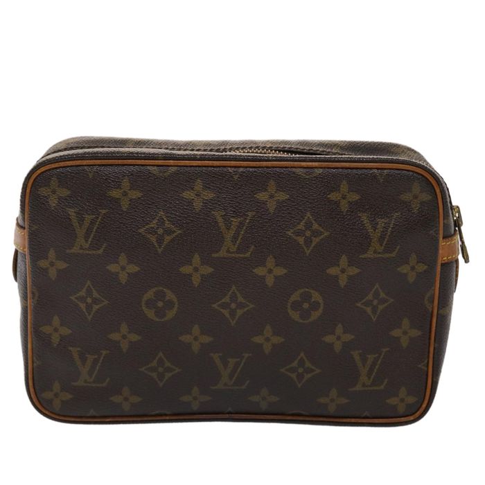 Auth Louis Vuitton Monogram Compiegne 23 M51847 Women's Clutch Bag,Pouch