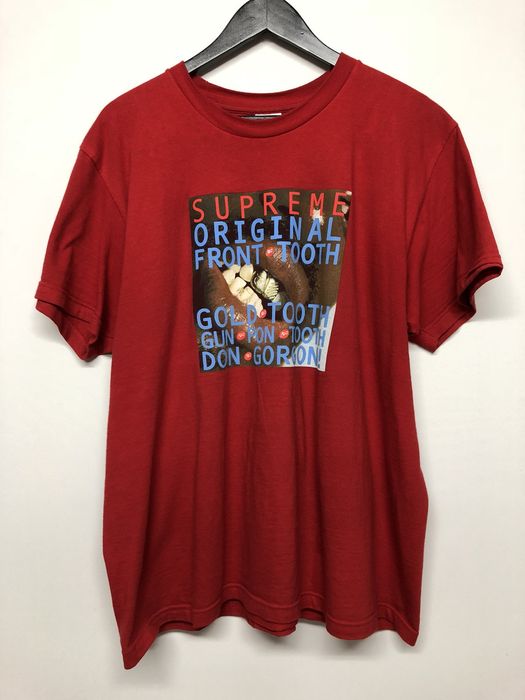 Supreme Supreme Gold Tooth Tee Red | Grailed