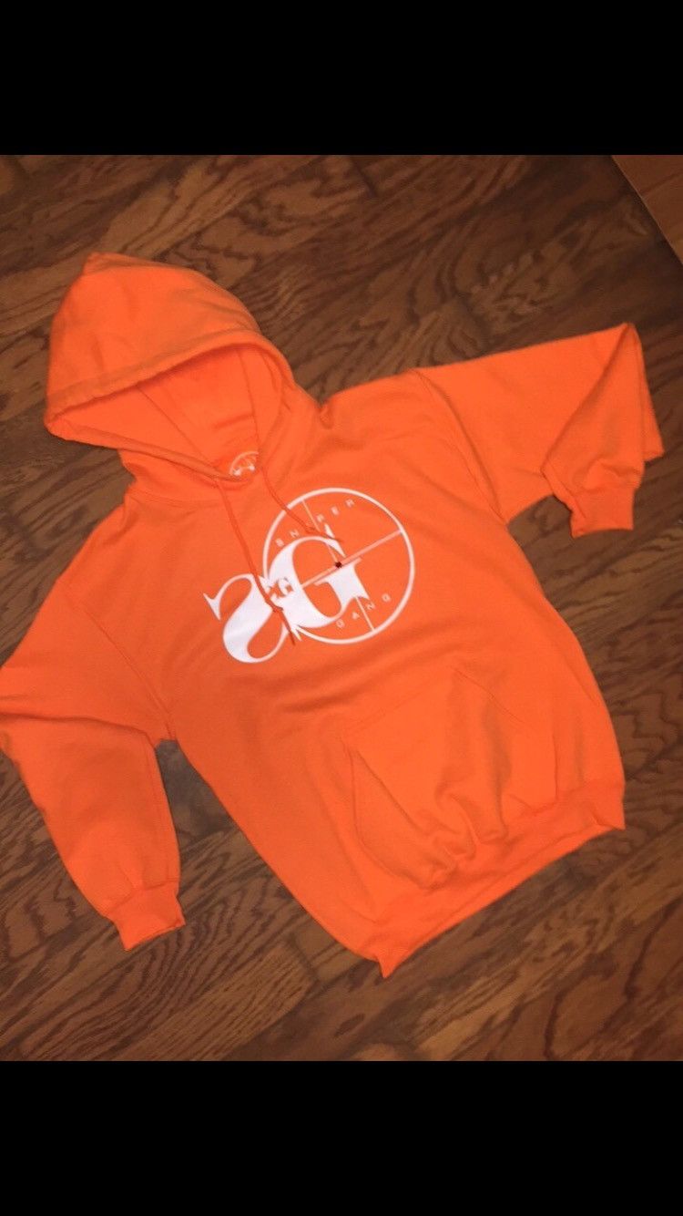 Sniper Gang Sniper Gang Hoodie Orange Kodak Black Grailed