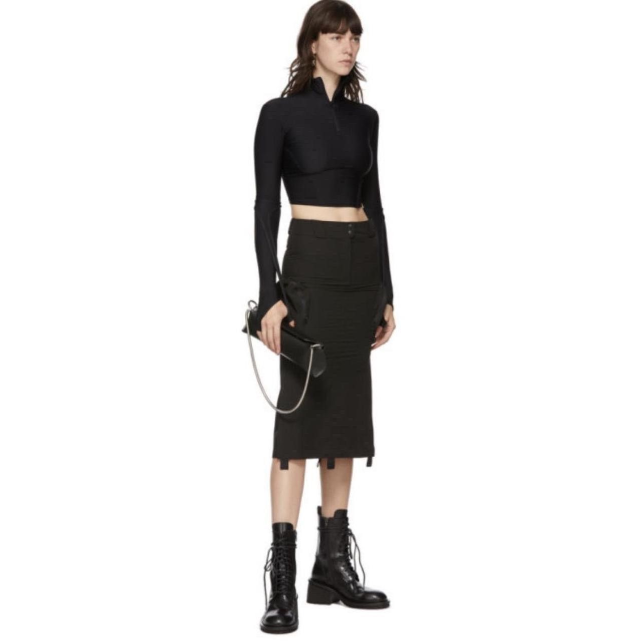 Hyein Seo Hyein Seo Black Utility Cargo Skirt Size 26" / US 2 / IT 38 - 1 Thumbnail