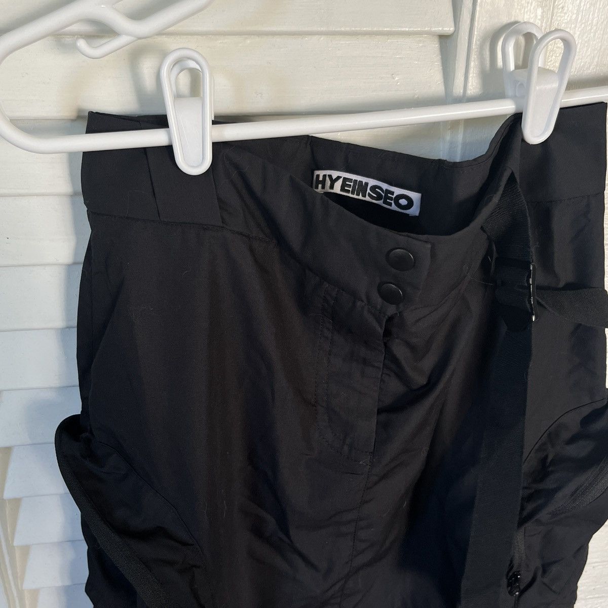 Hyein Seo Hyein Seo Black Utility Cargo Skirt Size 26" / US 2 / IT 38 - 4 Thumbnail