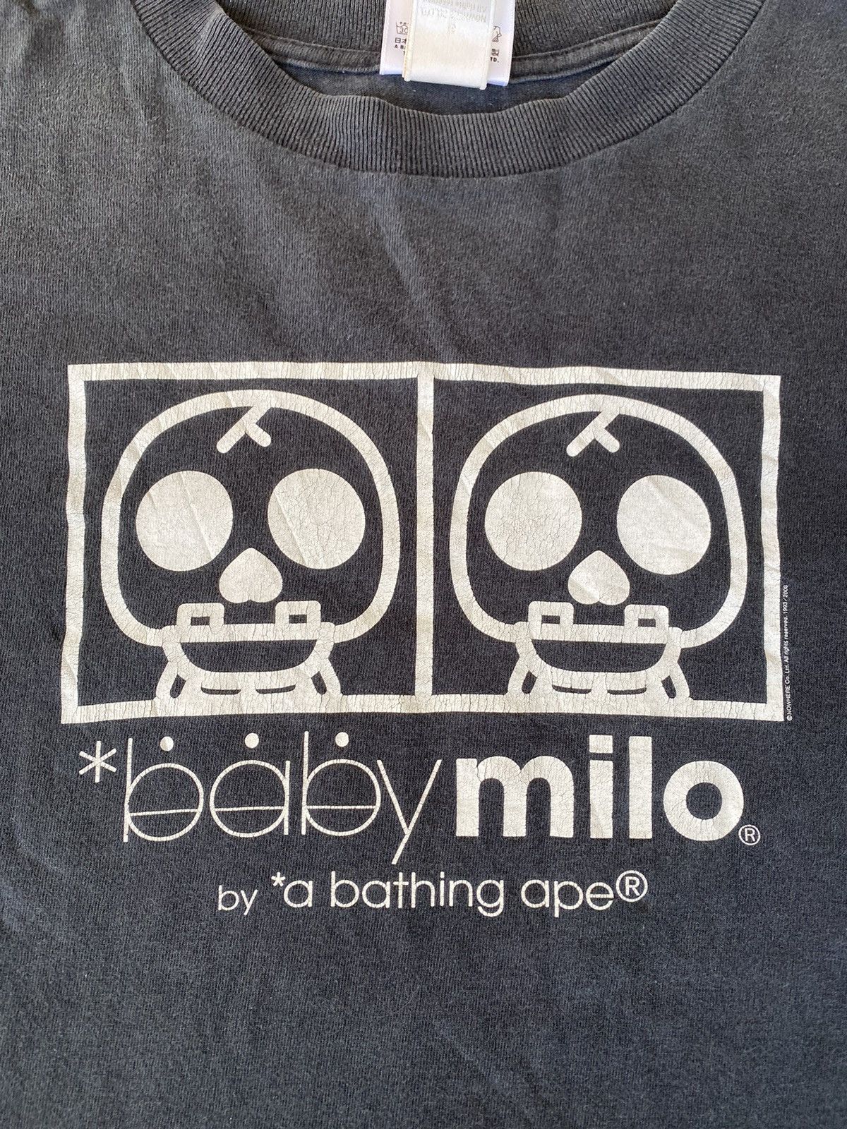 Bape SS08 BAPE Baby Milo Skull tee Size US L / EU 52-54 / 3 - 4 Thumbnail