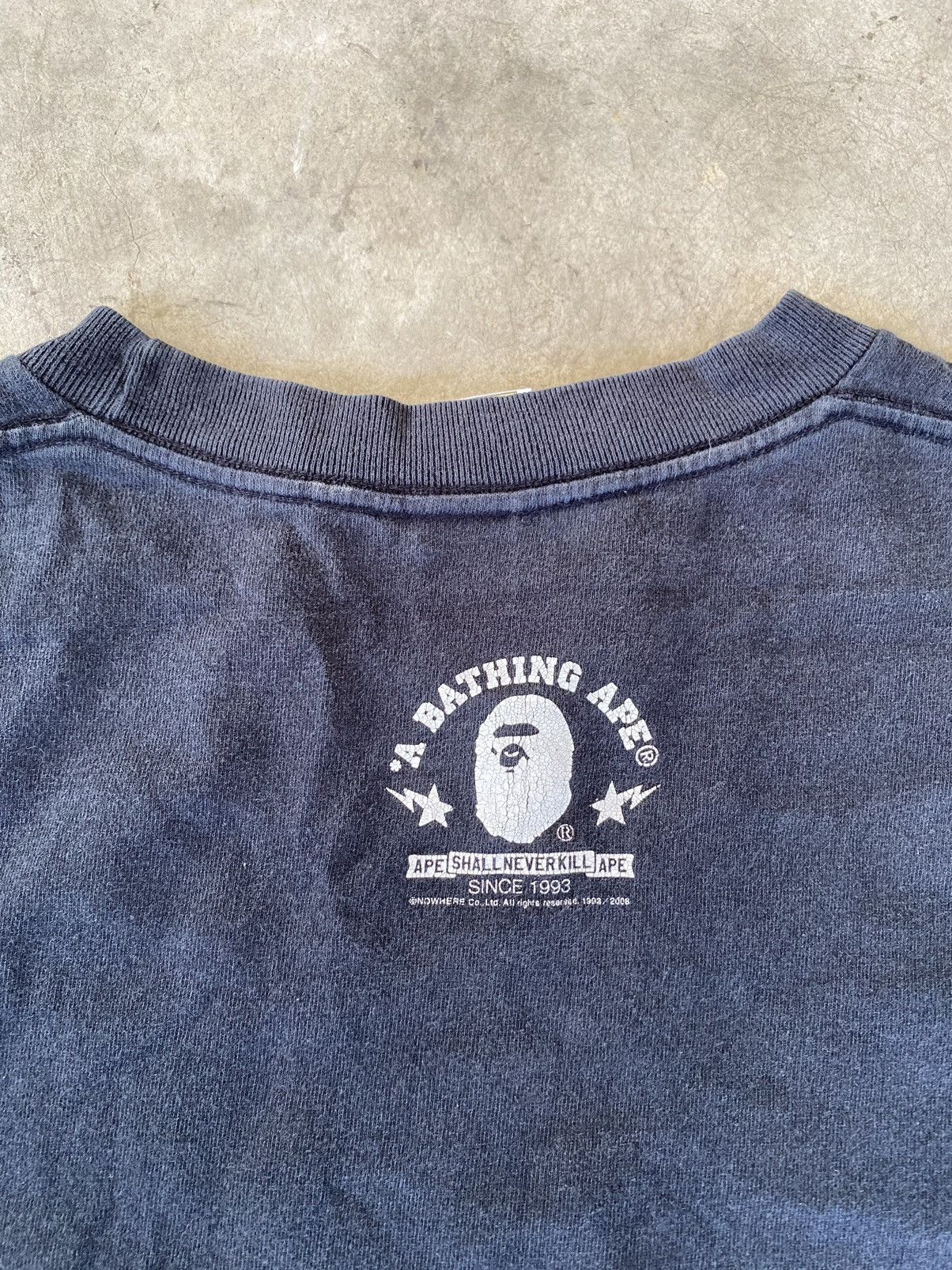 Bape SS08 BAPE Baby Milo Skull tee Size US L / EU 52-54 / 3 - 6 Thumbnail