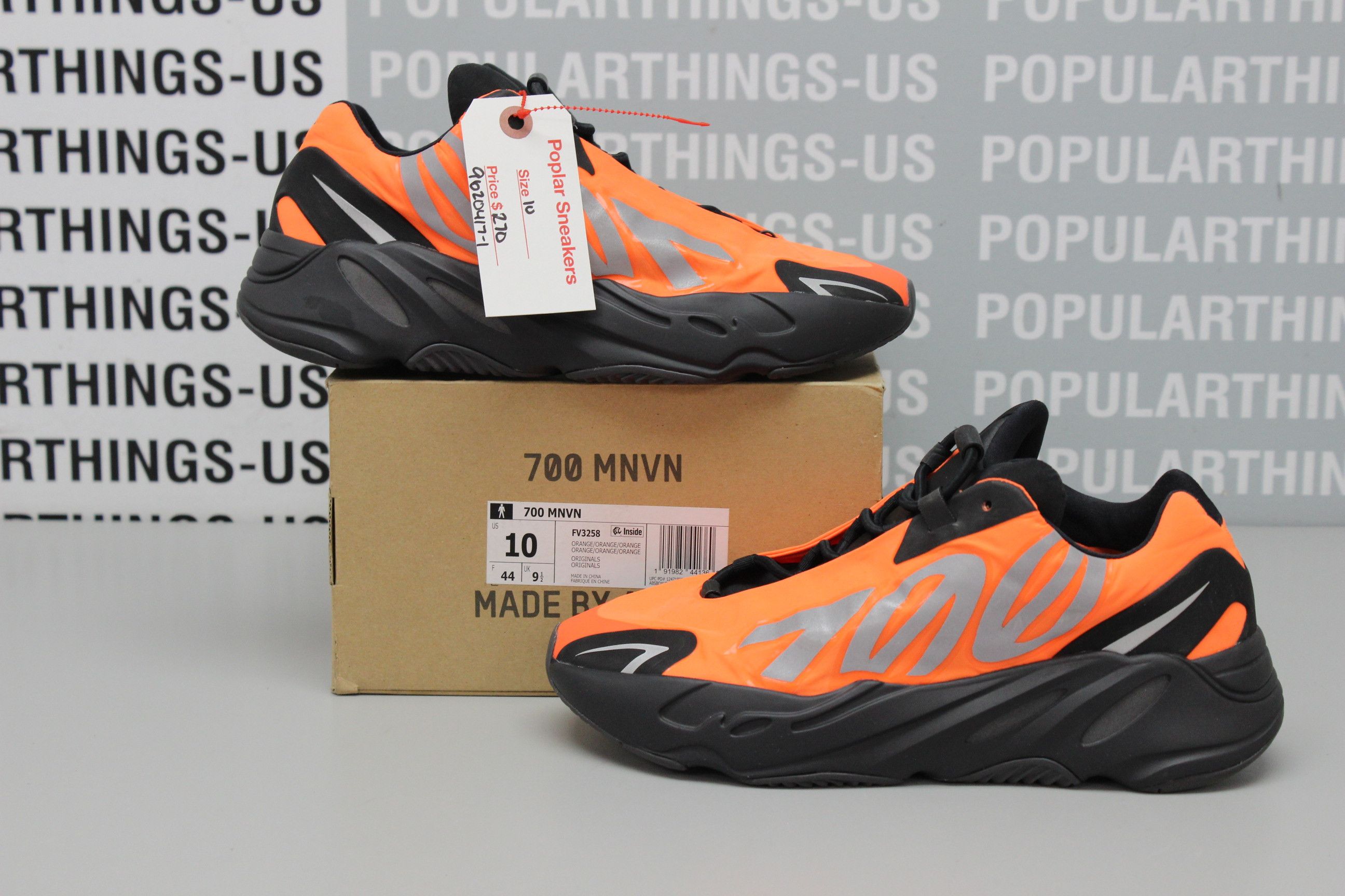yeezy 700 mnvn orange on feet