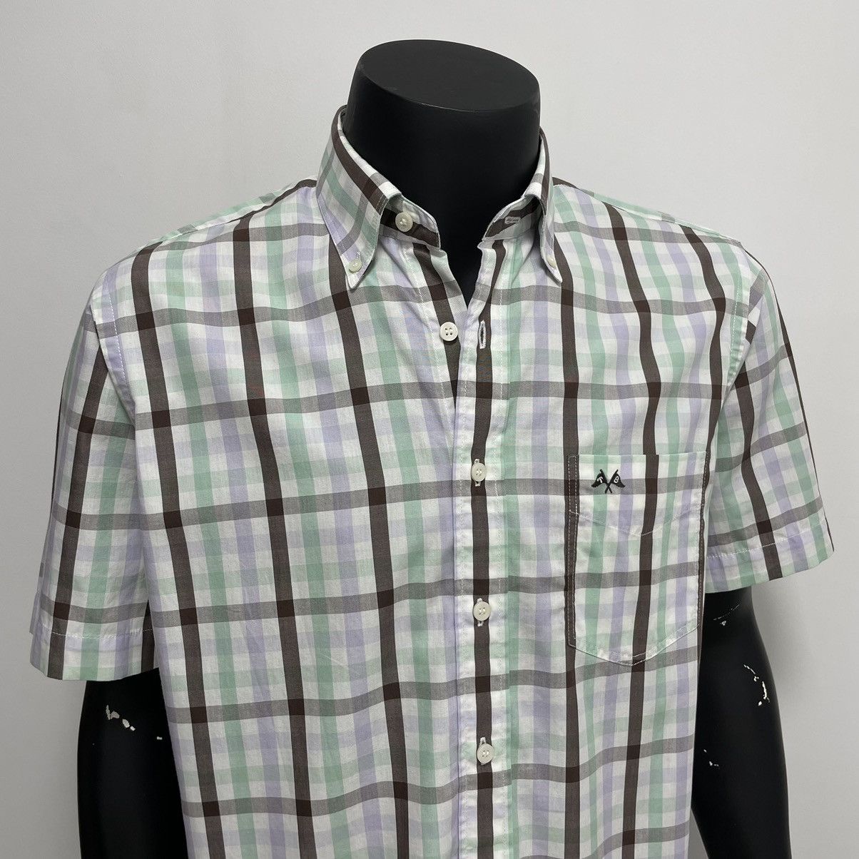 Burberry × Vintage Thomas Burberry Vintage Shirt short sleeve Size US M / EU 48-50 / 2 - 3 Thumbnail