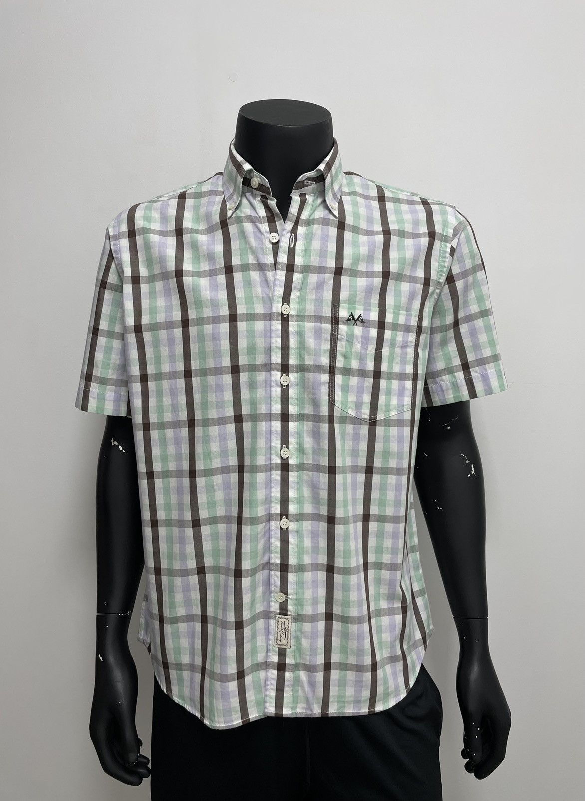 Burberry × Vintage Thomas Burberry Vintage Shirt short sleeve Size US M / EU 48-50 / 2 - 1 Thumbnail