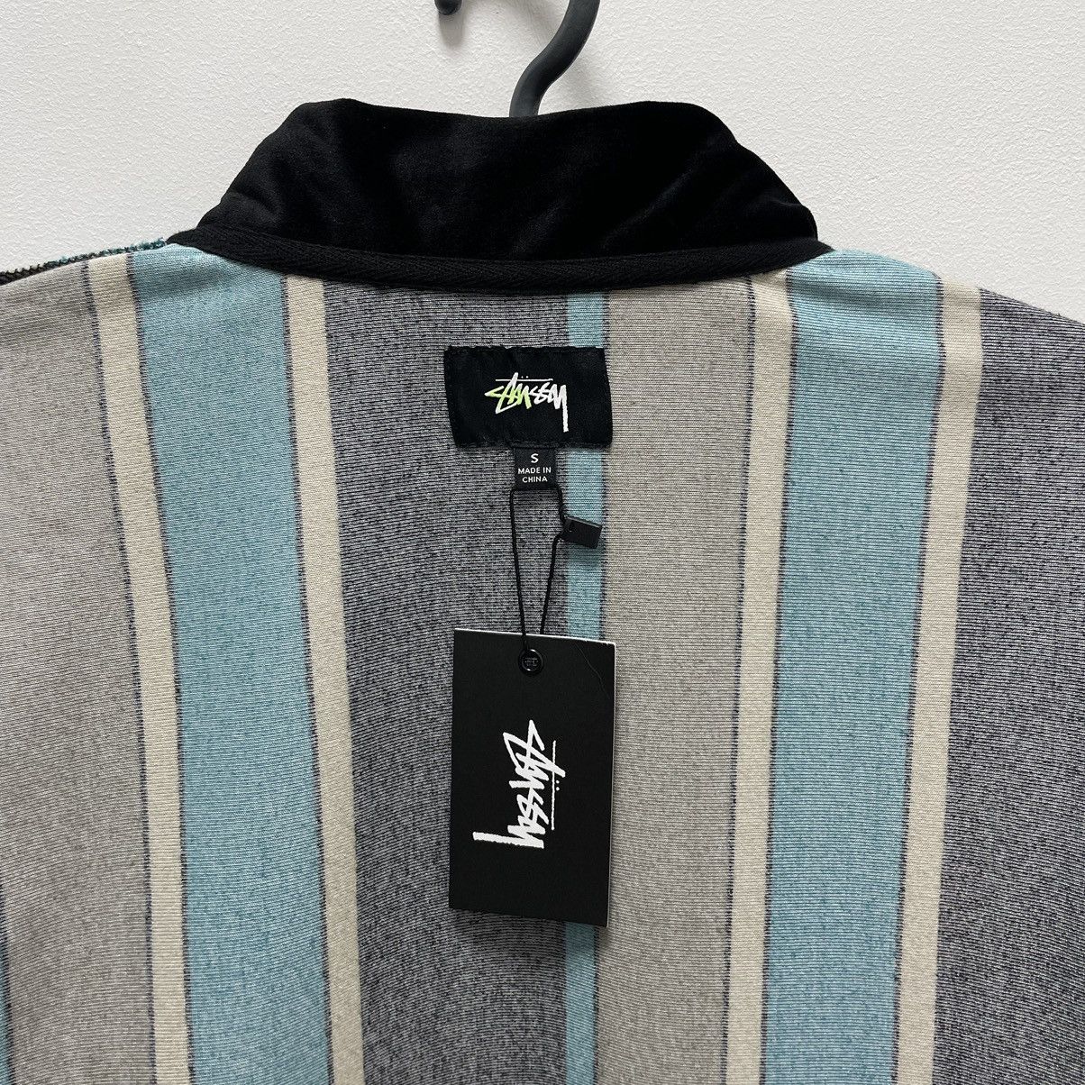 Stussy Stussy Roland Striped Velours Full Zip Shirt Size US S / EU 44-46 / 1 - 7 Thumbnail