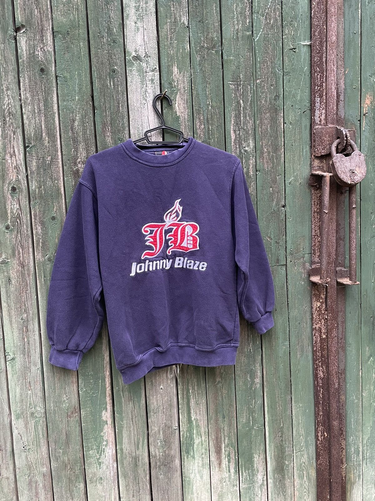 image of Skategang x Wutang Vintage Jony Blaze Sweatshirt in Purple, Men's (Size Small)