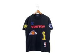 Louis Vuitton x NBA 2021 Graphic Print T-Shirt - White T-Shirts, Clothing -  LVNBA20159
