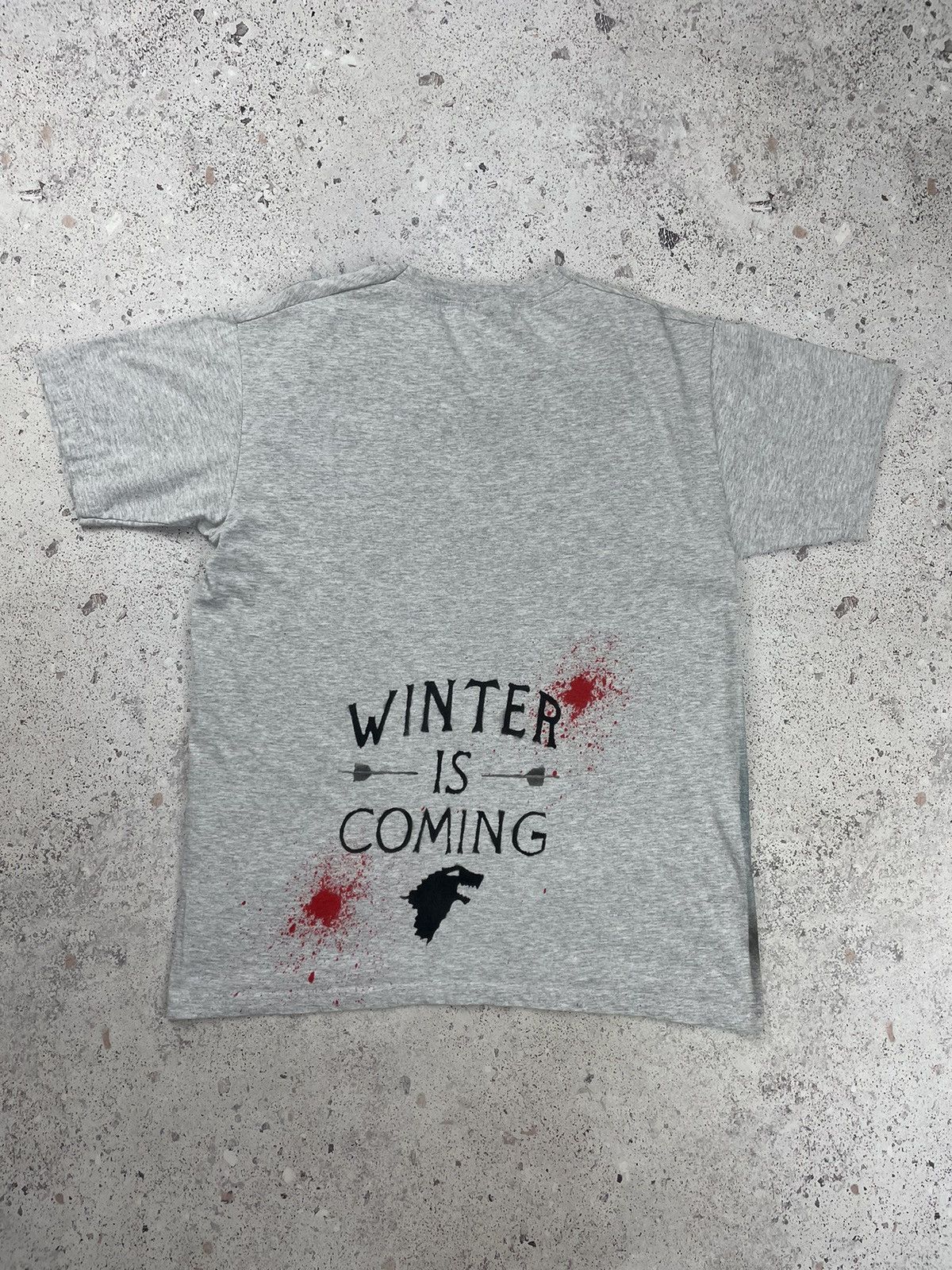 Vintage Vintage Game Of Thrones Winter is Coming Movie Tee T-Shirt Size US M / EU 48-50 / 2 - 2 Thumbnail