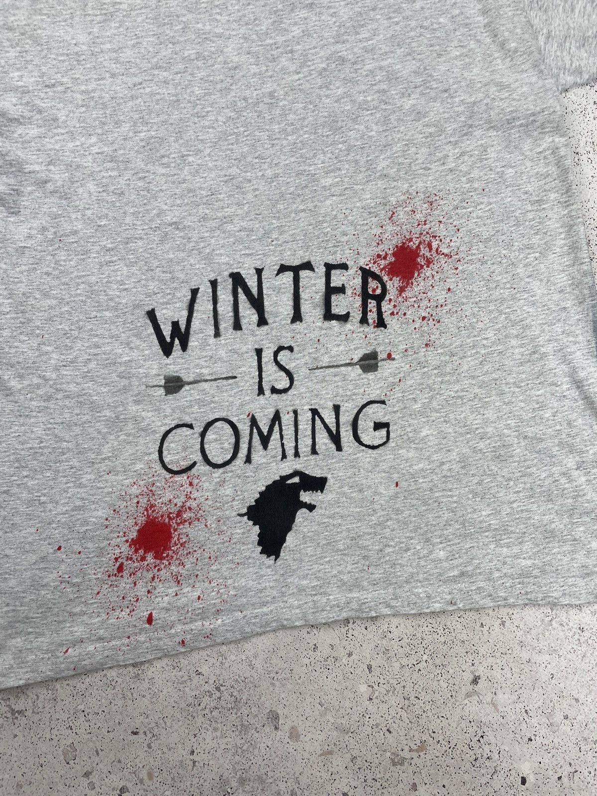 Vintage Vintage Game Of Thrones Winter is Coming Movie Tee T-Shirt Size US M / EU 48-50 / 2 - 7 Thumbnail