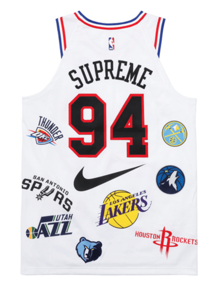 Nba Nike Supreme Teams Authentic Jersey | Grailed