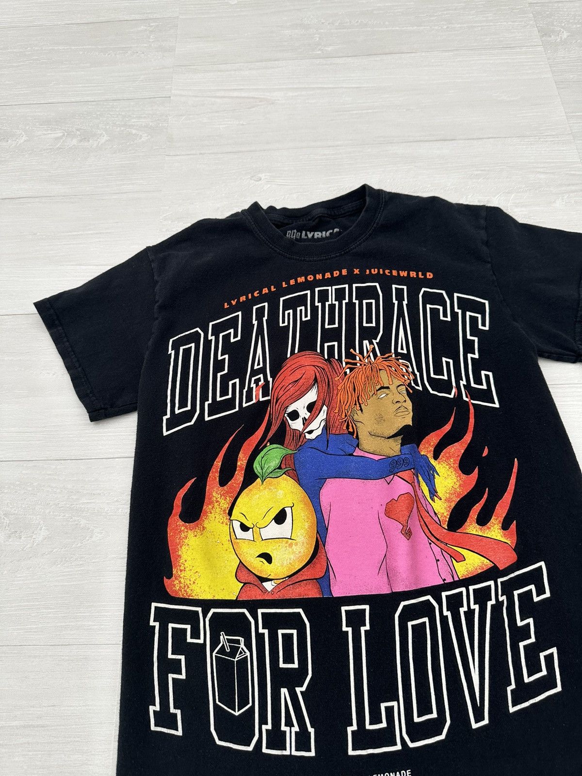 999 Club × Lyrical Lemonade RARE Lyrical Lemonade x Juice Wrld Portrait Tee Black Small Size US S / EU 44-46 / 1 - 2 Thumbnail