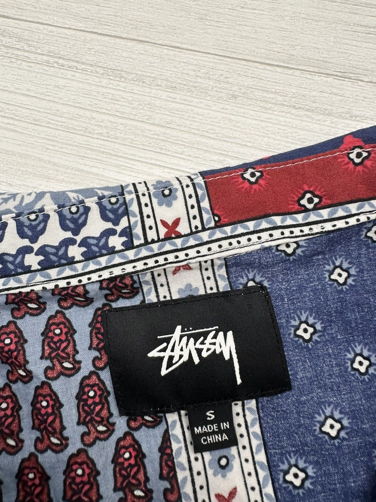 Stussy Stussy Paisley Bandana Camp Collar Shirt Sz. Small Size US S / EU 44-46 / 1 - 5 Thumbnail
