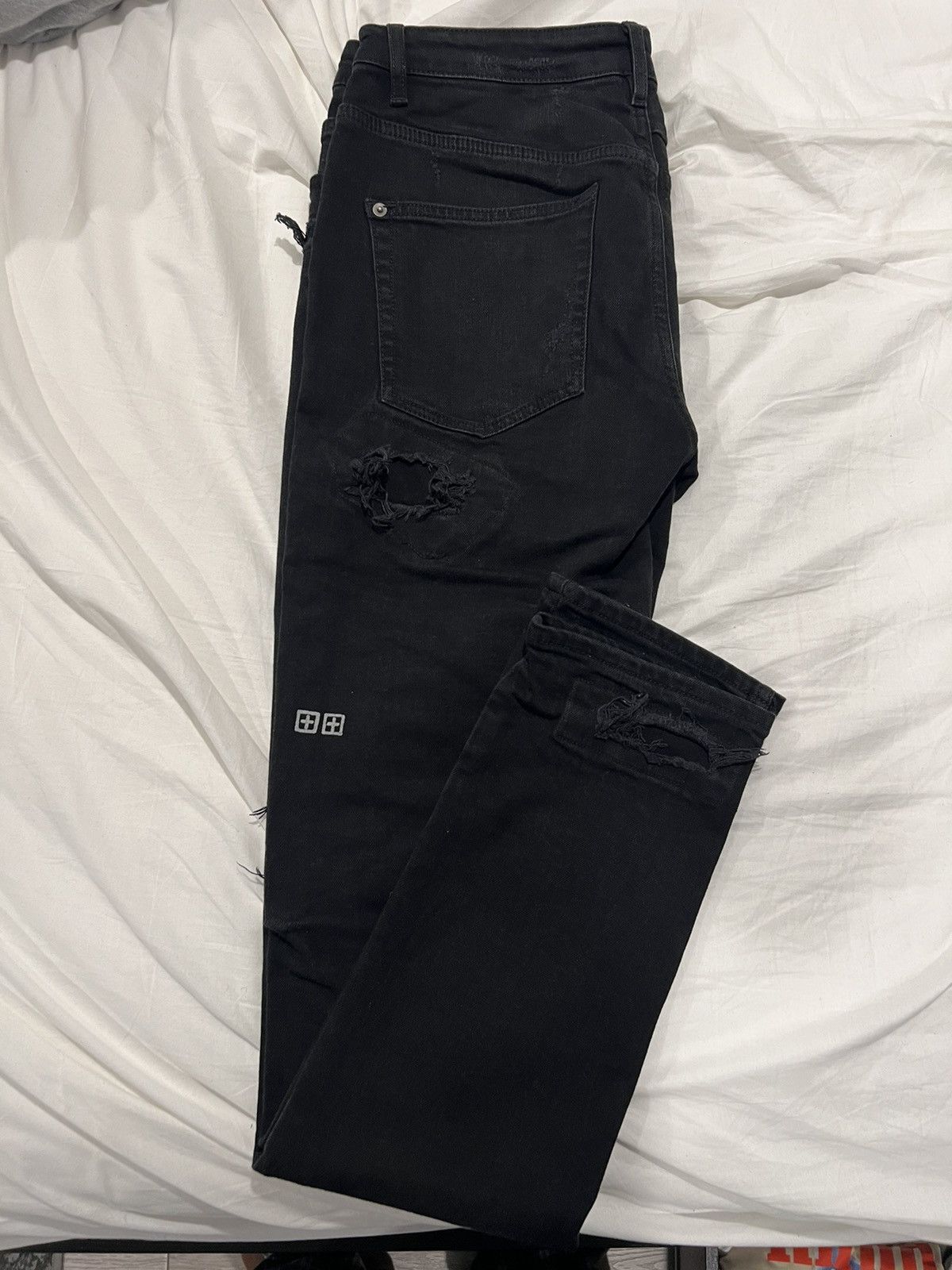 Ksubi Ksubi Chitch Boneyard Skinny Fit Jeans Size US 32 / EU 48 - 2 Thumbnail