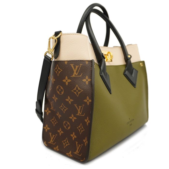 Louis Vuitton Laurier Leather and Monogram Canvas on My Side Bag