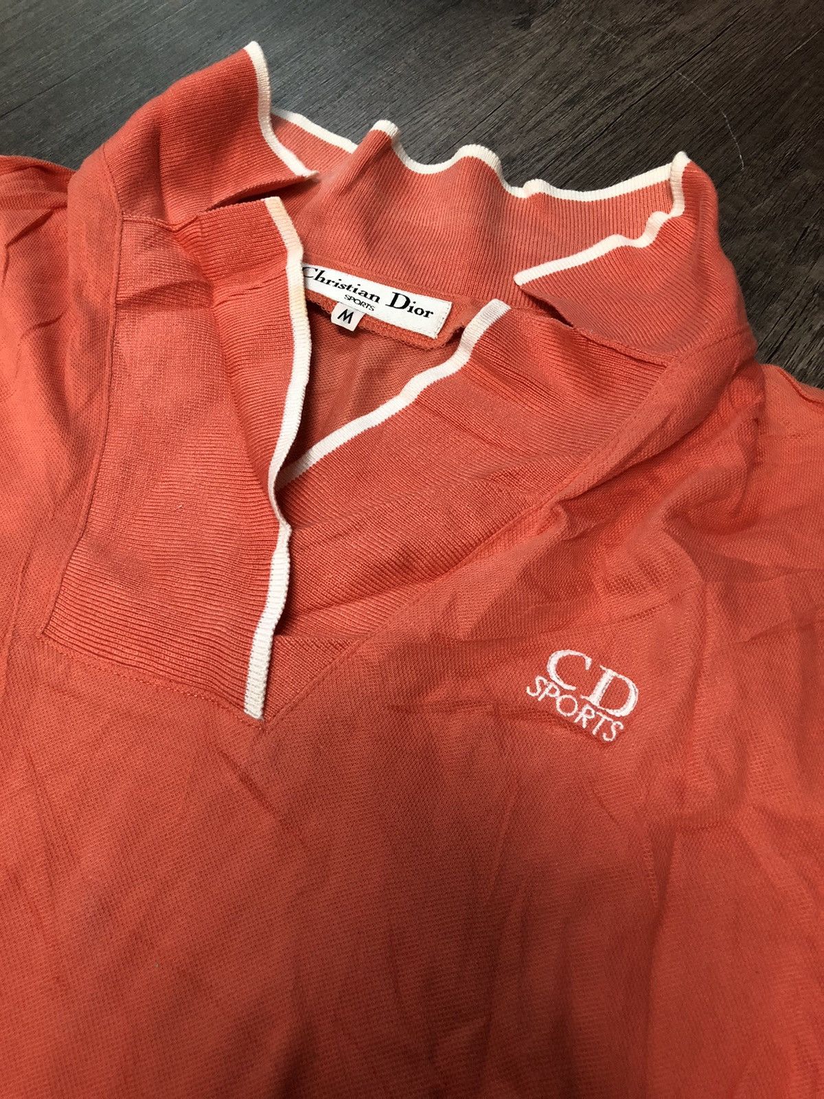 Designer × Dior × Vintage Vintage Christian Dior Sport Polo Tee Shirt Size M / US 6-8 / IT 42-44 - 2 Thumbnail