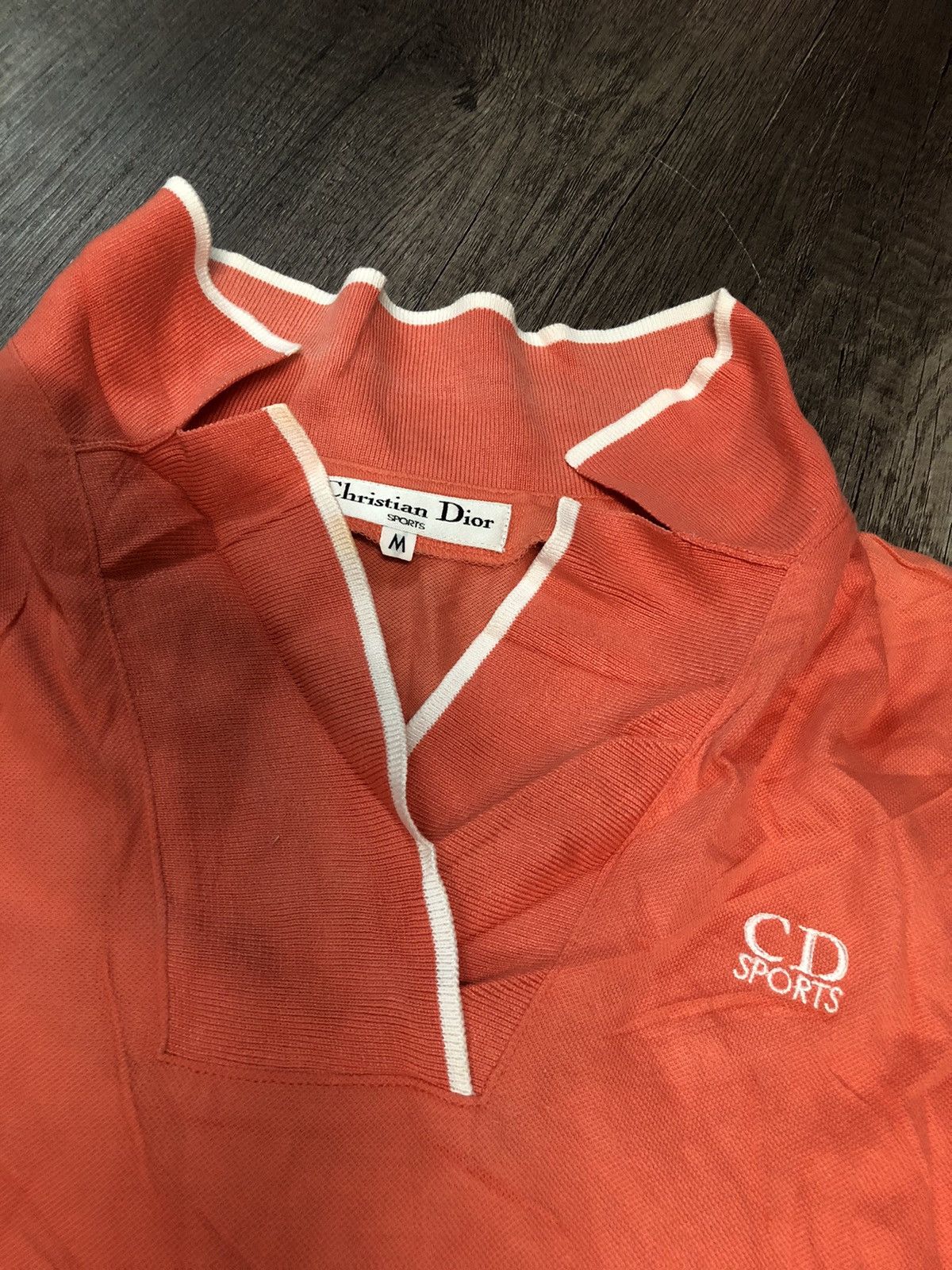 Designer × Dior × Vintage Vintage Christian Dior Sport Polo Tee Shirt Size M / US 6-8 / IT 42-44 - 7 Thumbnail