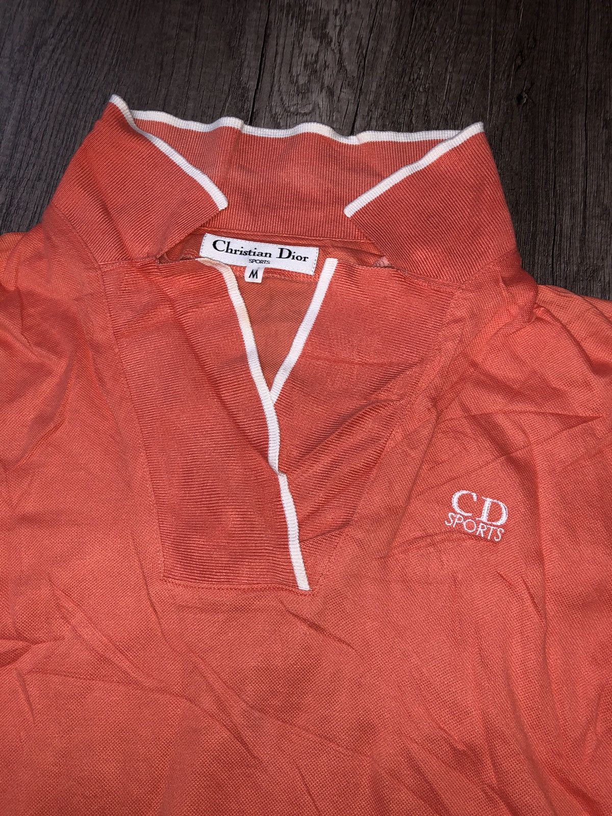 Designer × Dior × Vintage Vintage Christian Dior Sport Polo Tee Shirt Size M / US 6-8 / IT 42-44 - 9 Thumbnail
