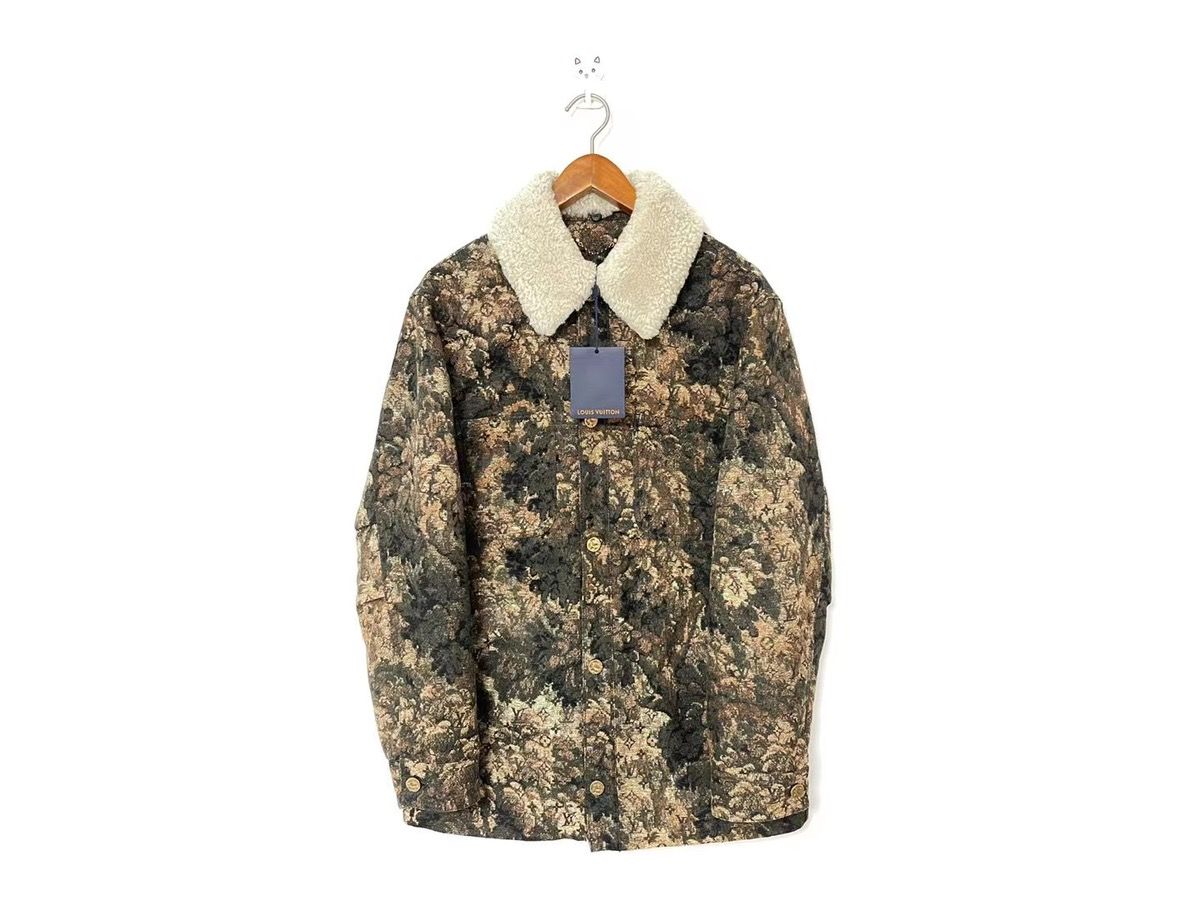 Louis Vuitton 2021 Tapestry 3-in-1 Shearling Denim Trucker Jacket - Brown  Outerwear, Clothing - LOU552919