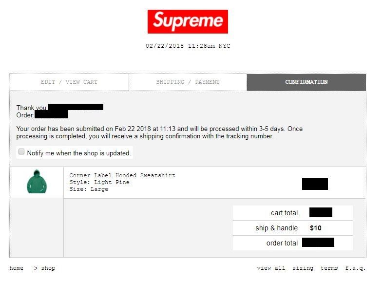 Supreme Supreme Corner Label Box Logo Hoodie | Grailed