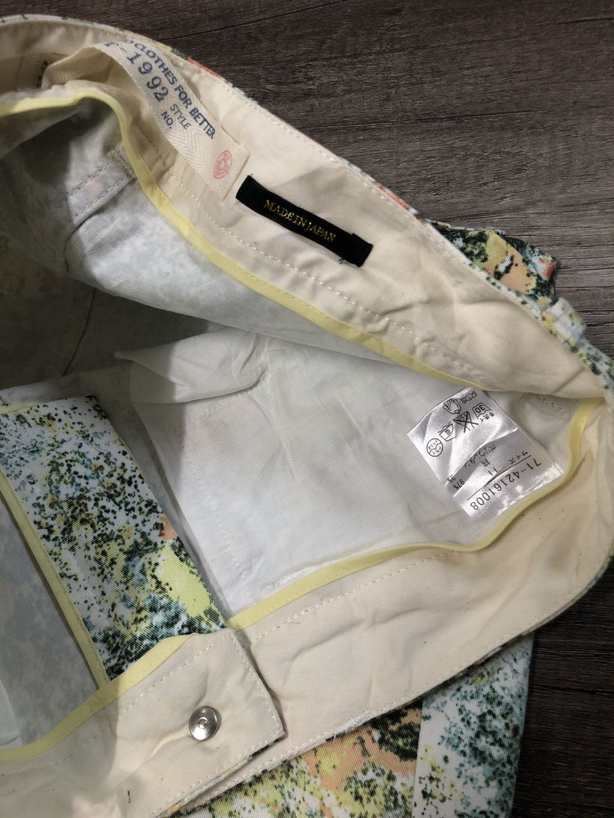 Designer × Japanese Brand × Yohji Yamamoto INÉD By Yohji Yamamoto Flower Multicolor Pant Size 30" / US 8 / IT 44 - 14 Thumbnail