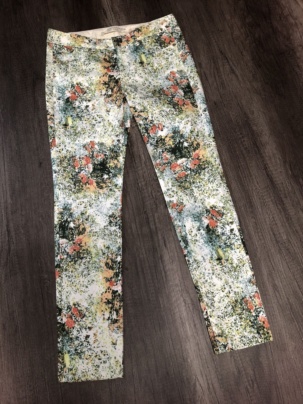 Designer × Japanese Brand × Yohji Yamamoto INÉD By Yohji Yamamoto Flower Multicolor Pant Size 30" / US 8 / IT 44 - 1 Thumbnail